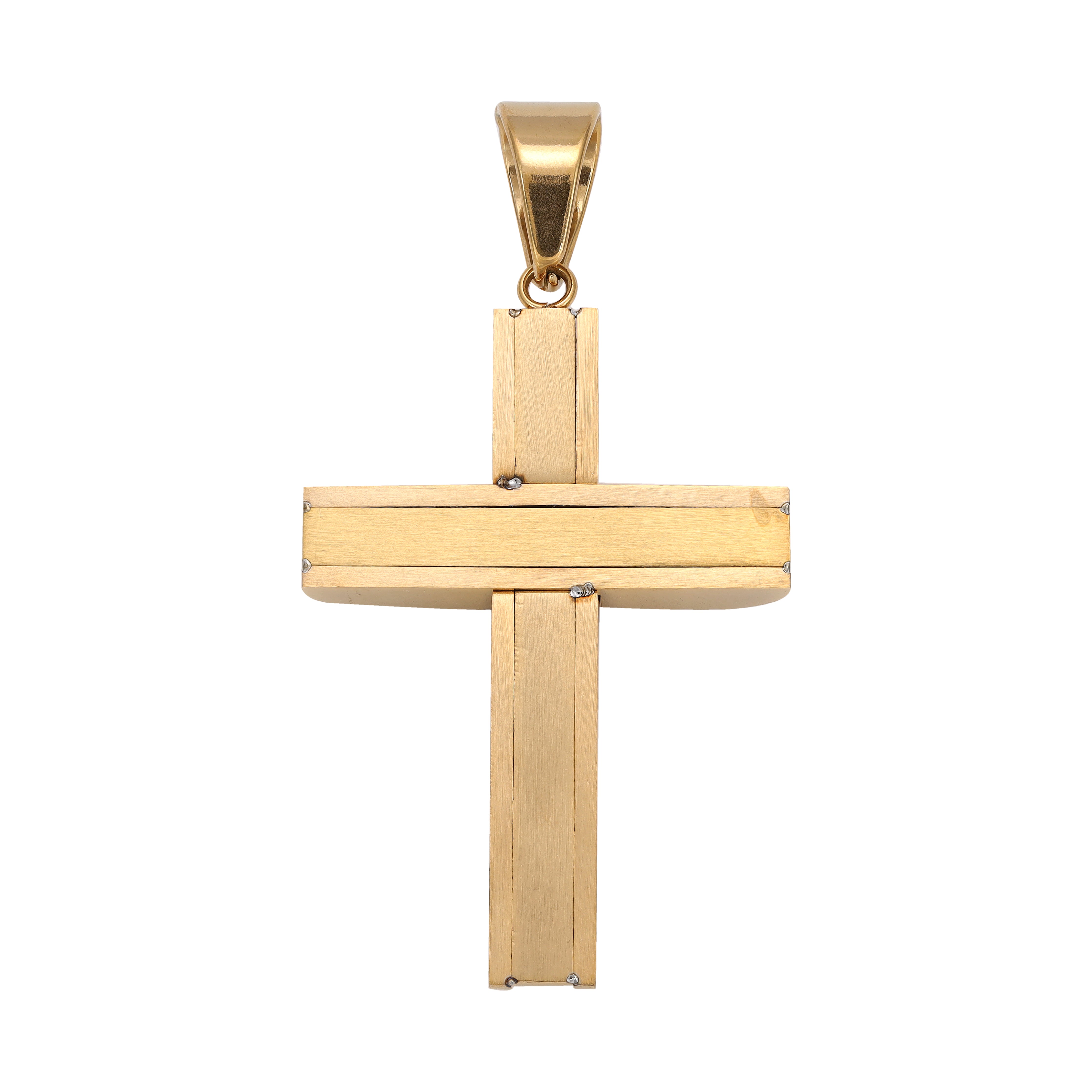 Verschiedene Kreuz Anhänger aus Edelstahl 18K vergoldet - Taipan Schmuck