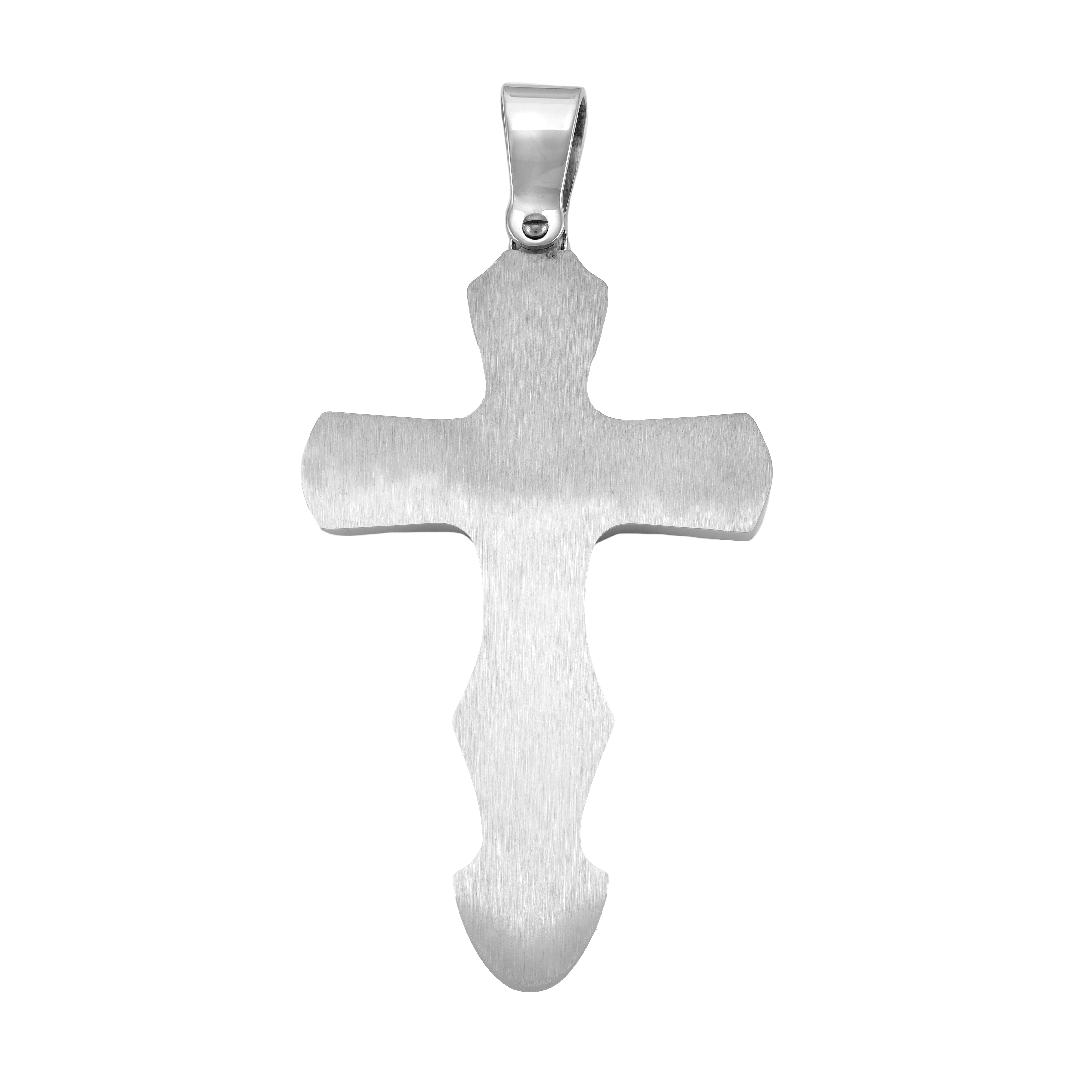 Sehr großer Kreuz Anhänger aus Edelstahl - Taipan Schmuck