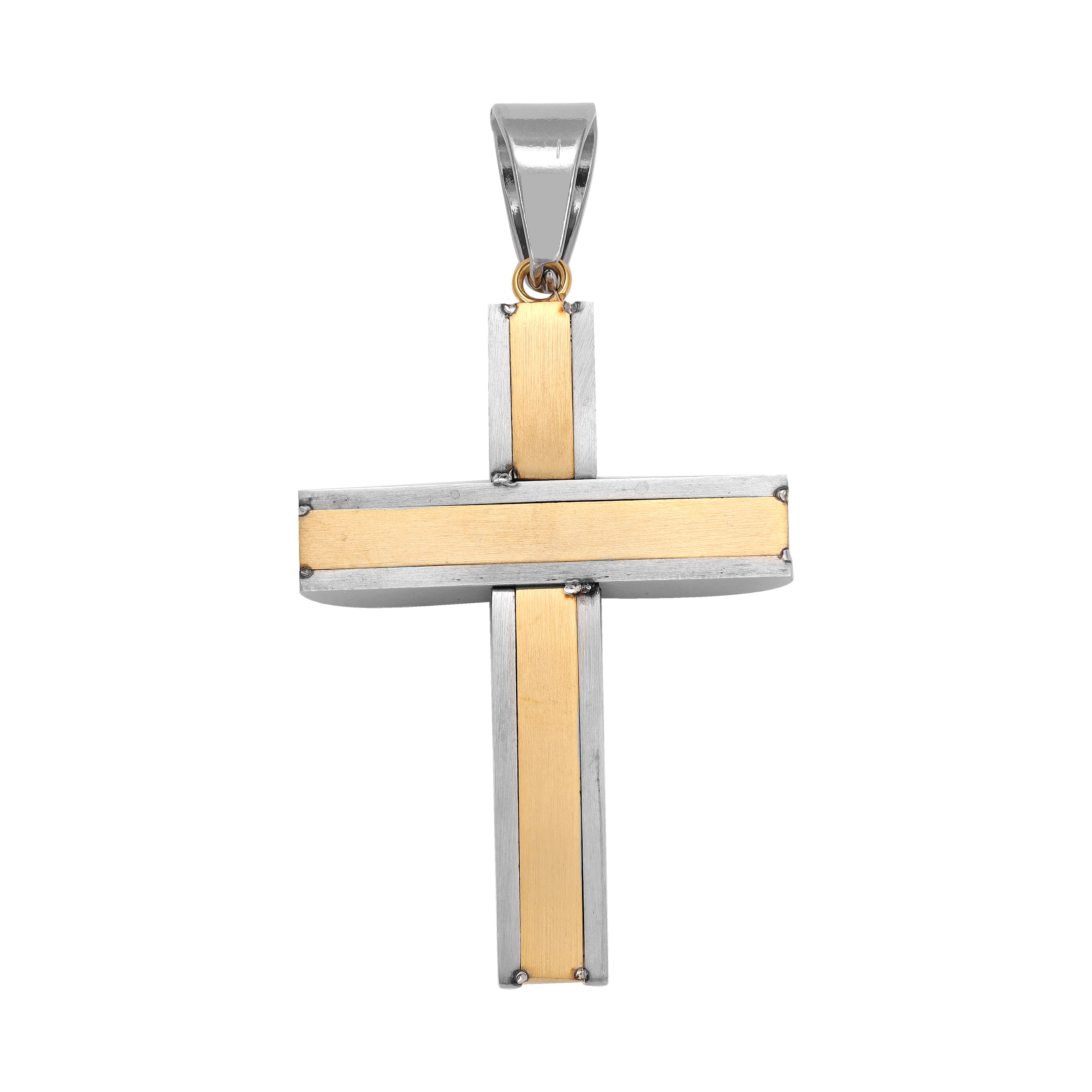 Verschiedene Kreuz Anhänger aus Edelstahl 18K vergoldet - Taipan Schmuck