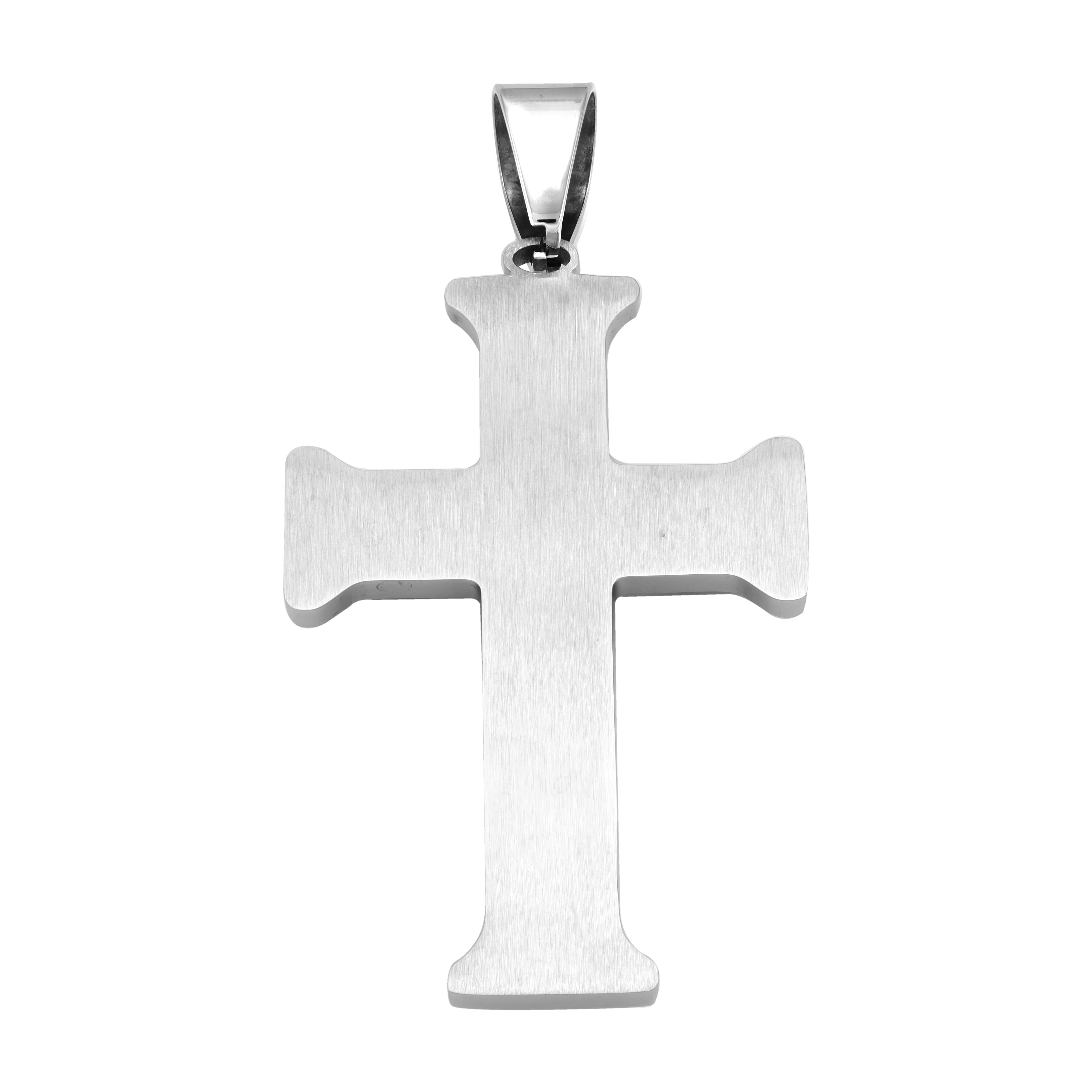 Sehr Großer Kreuz Anhänger aus Edelstahl - Taipan Schmuck