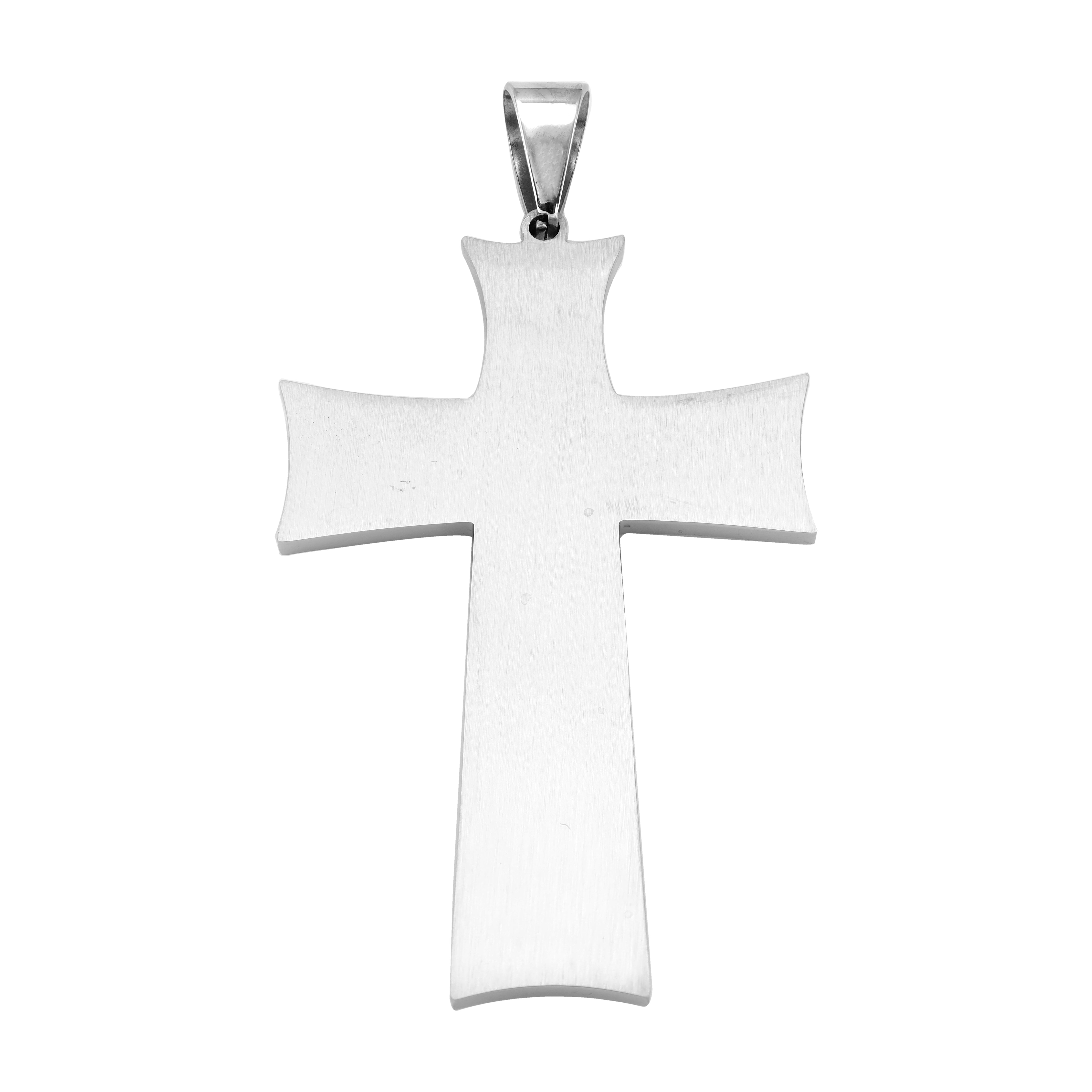 Sehr Großer Kreuz Anhänger aus Edelstahl - Taipan Schmuck