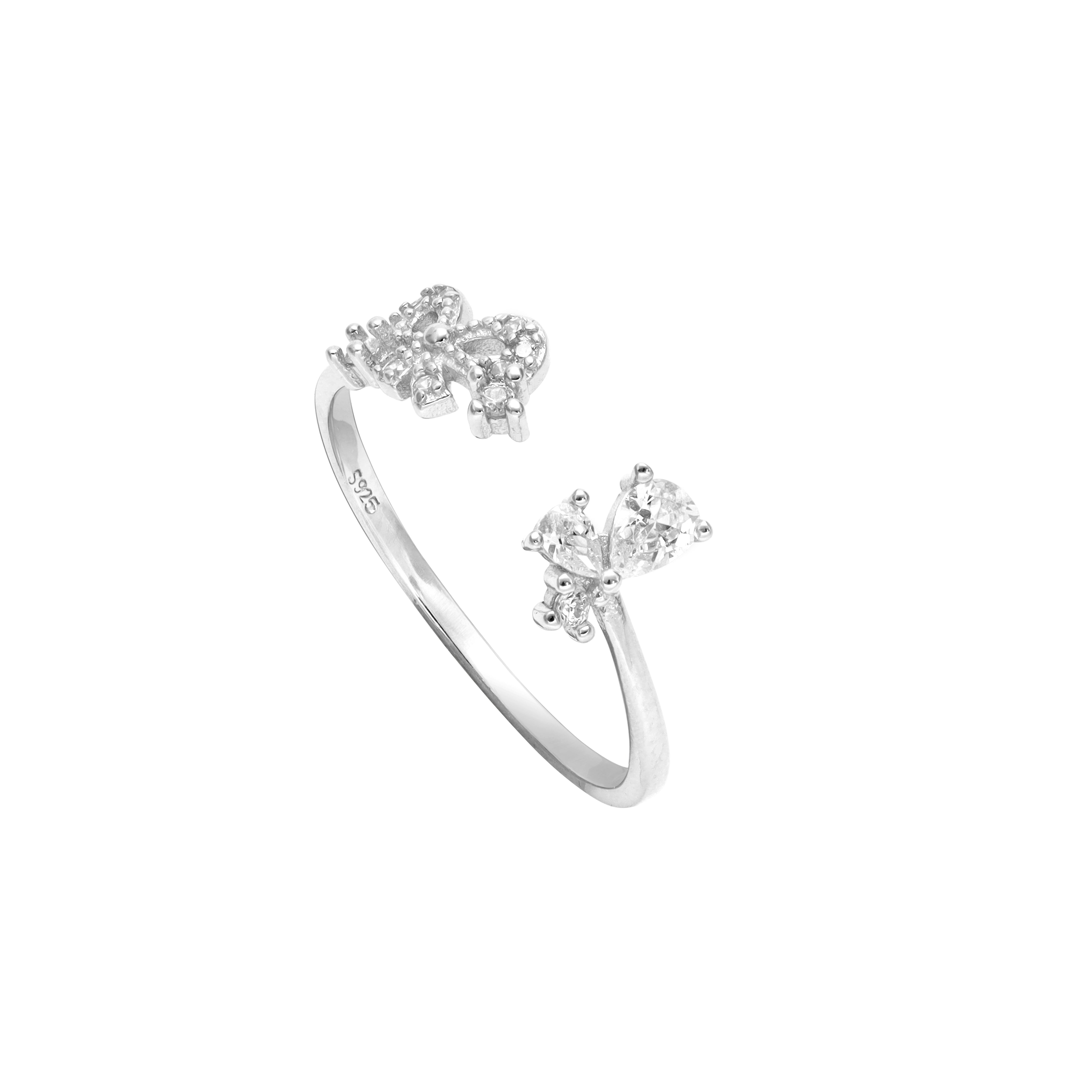 Damen Silberring Zirkonia Ring aus 925 Sterlingsilber - Taipan Schmuck