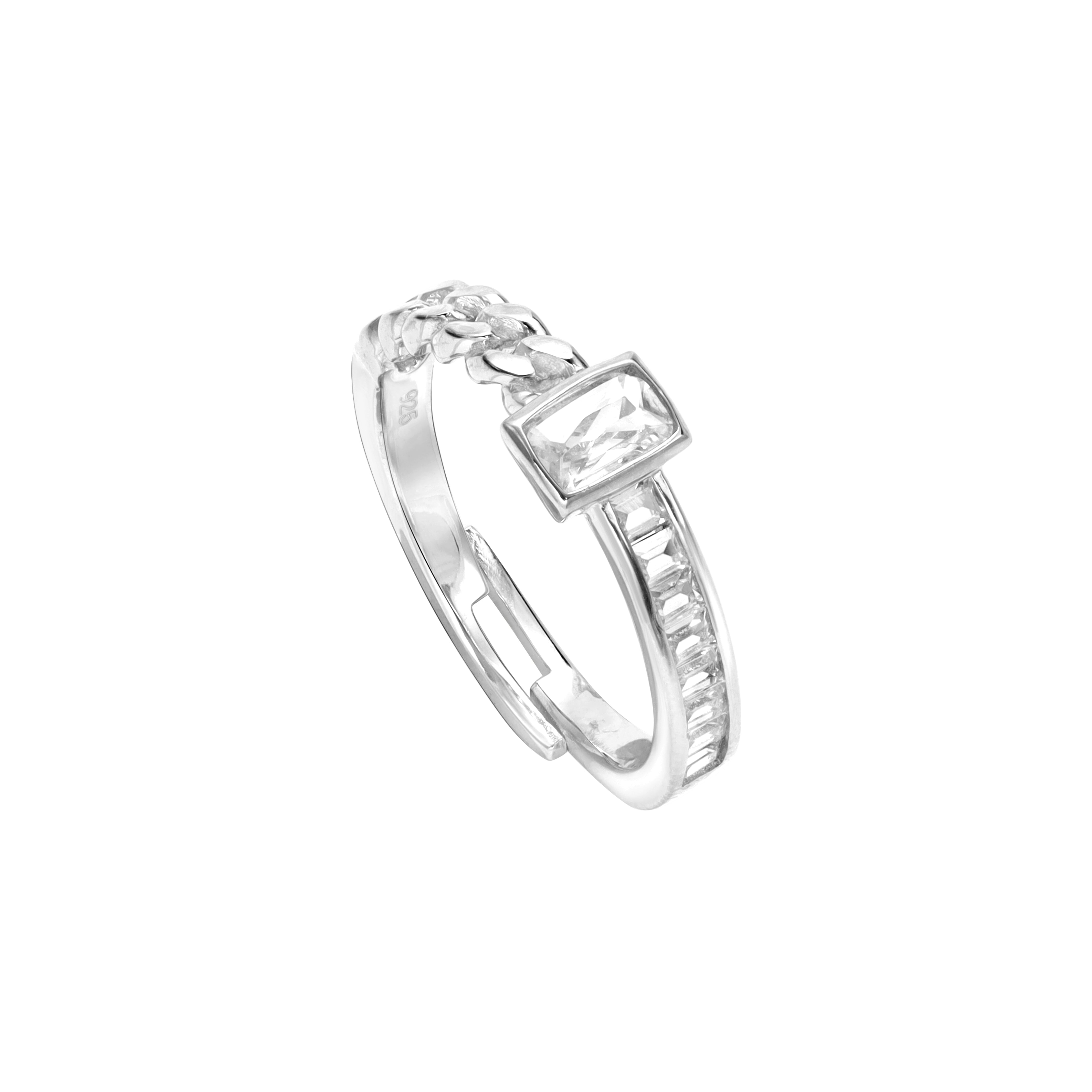 Damen Silberring Zirkonia Ring aus 925 Sterlingsilber - Taipan Schmuck
