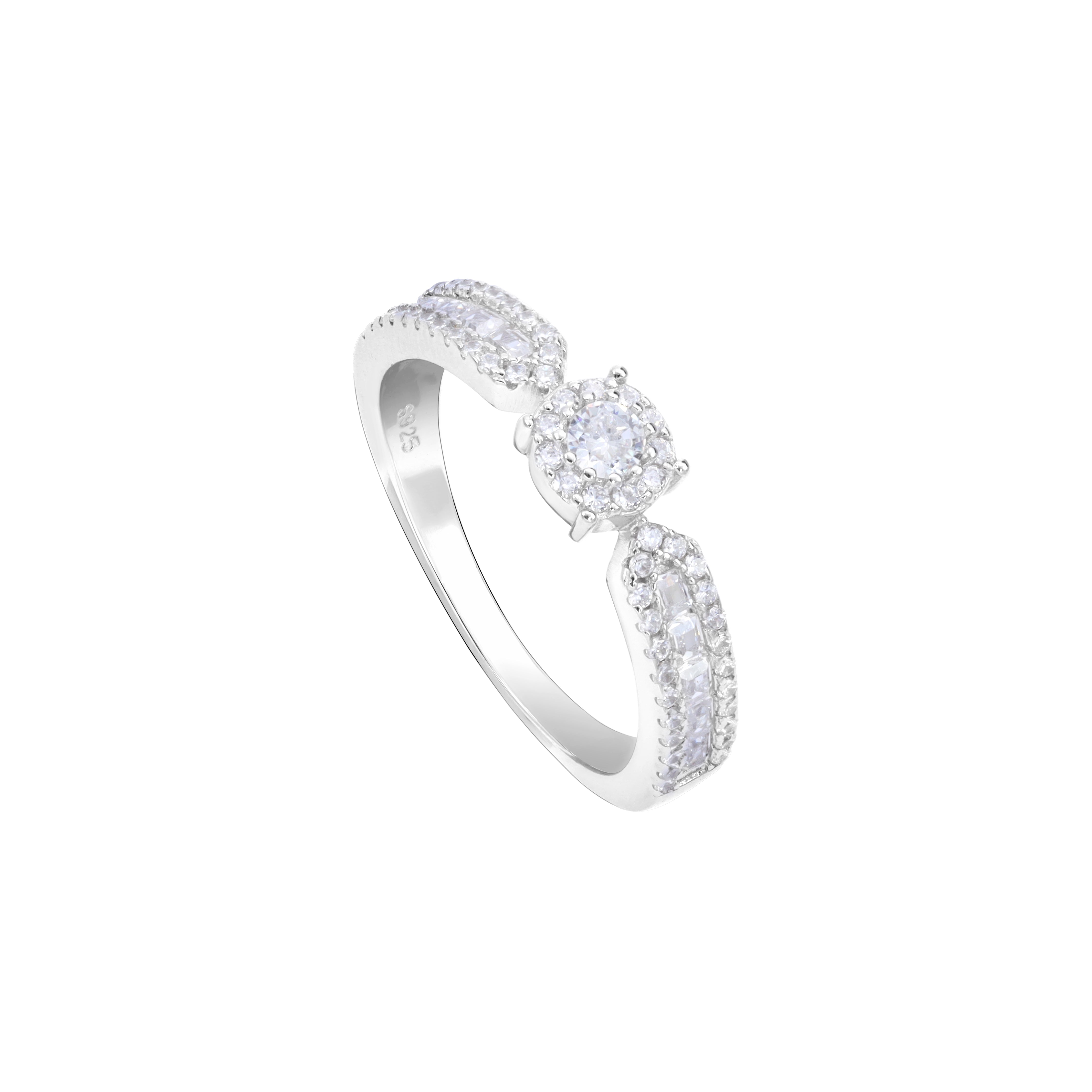 Damen Silberring Zirkonia Ring Größe 6-9 aus 925 Sterlingsilber - Taipan Schmuck