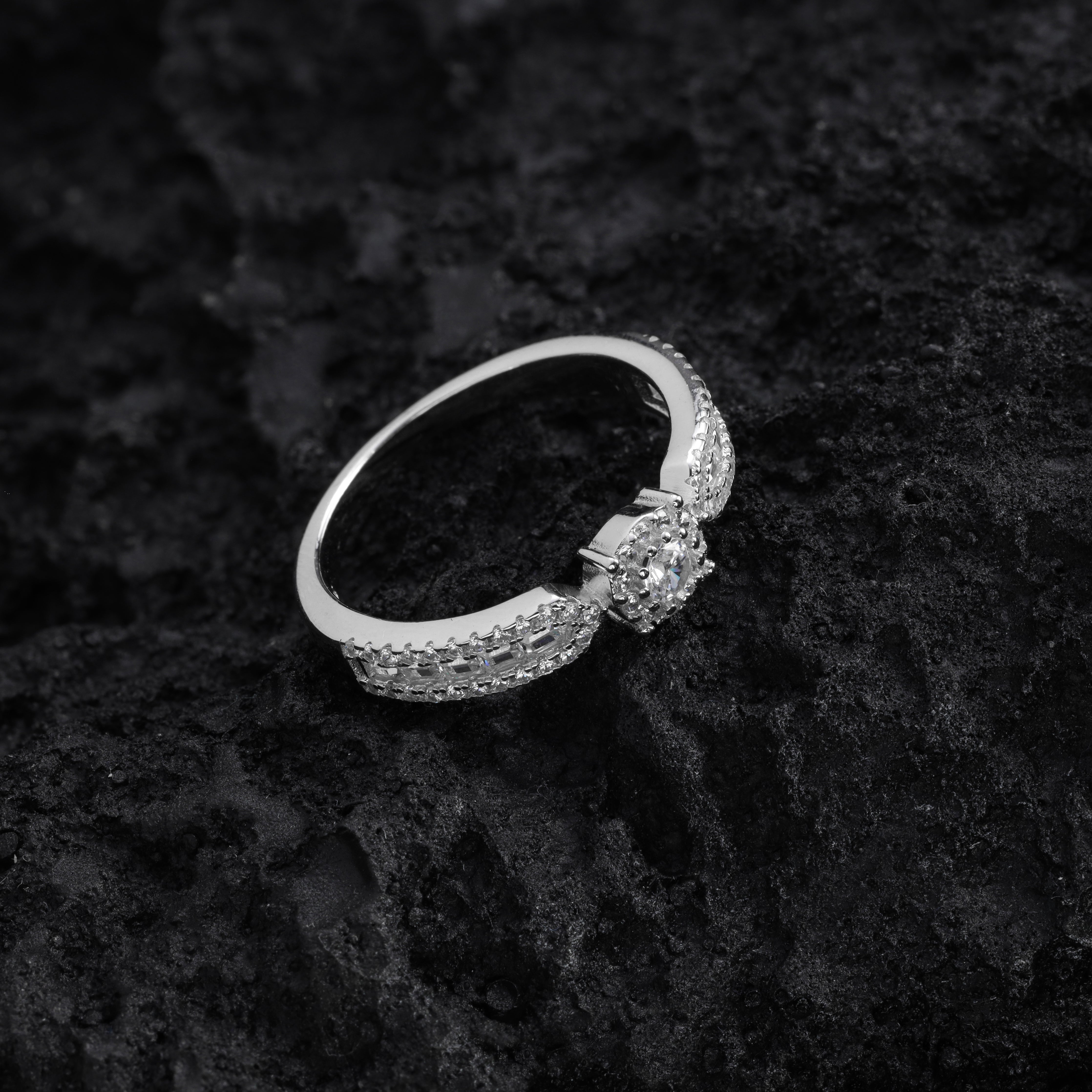 Damen Silberring Zirkonia Ring Größe 6-9 aus 925 Sterlingsilber - Taipan Schmuck