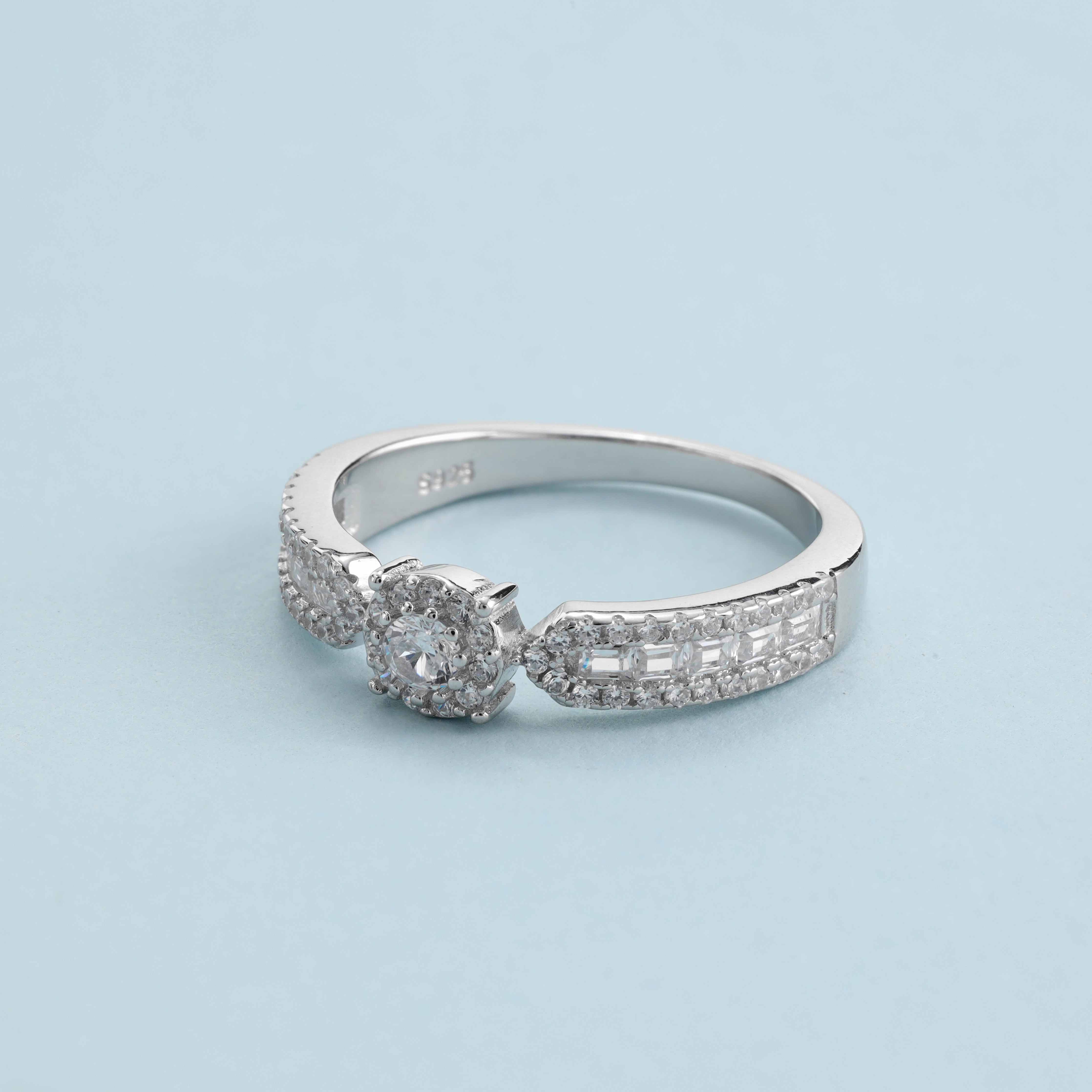 Damen Silberring Zirkonia Ring Größe 6-9 aus 925 Sterlingsilber - Taipan Schmuck