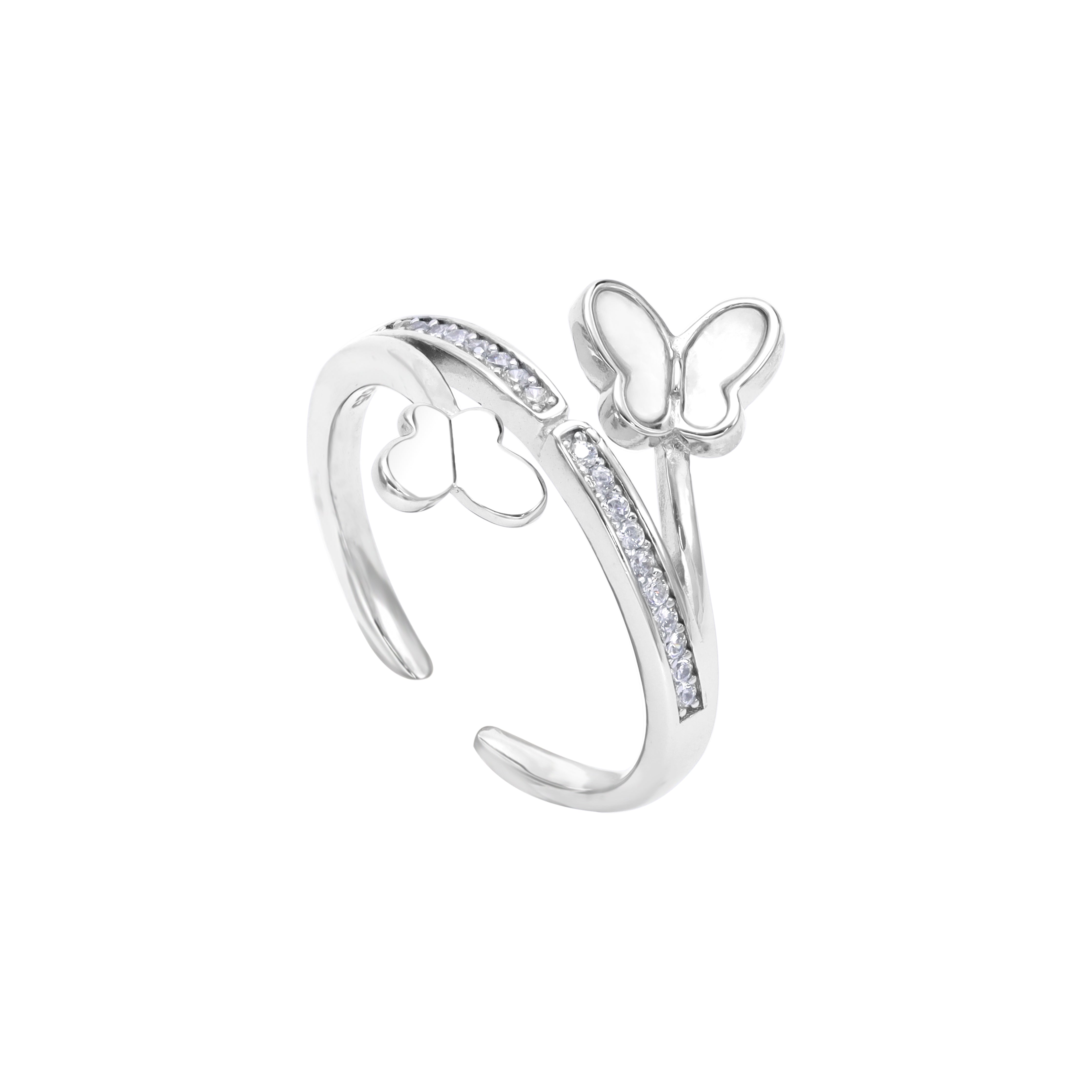 Zucker süßer Schmetterling Ring Damen Silberring aus 925 Sterlingsilber - Taipan Schmuck