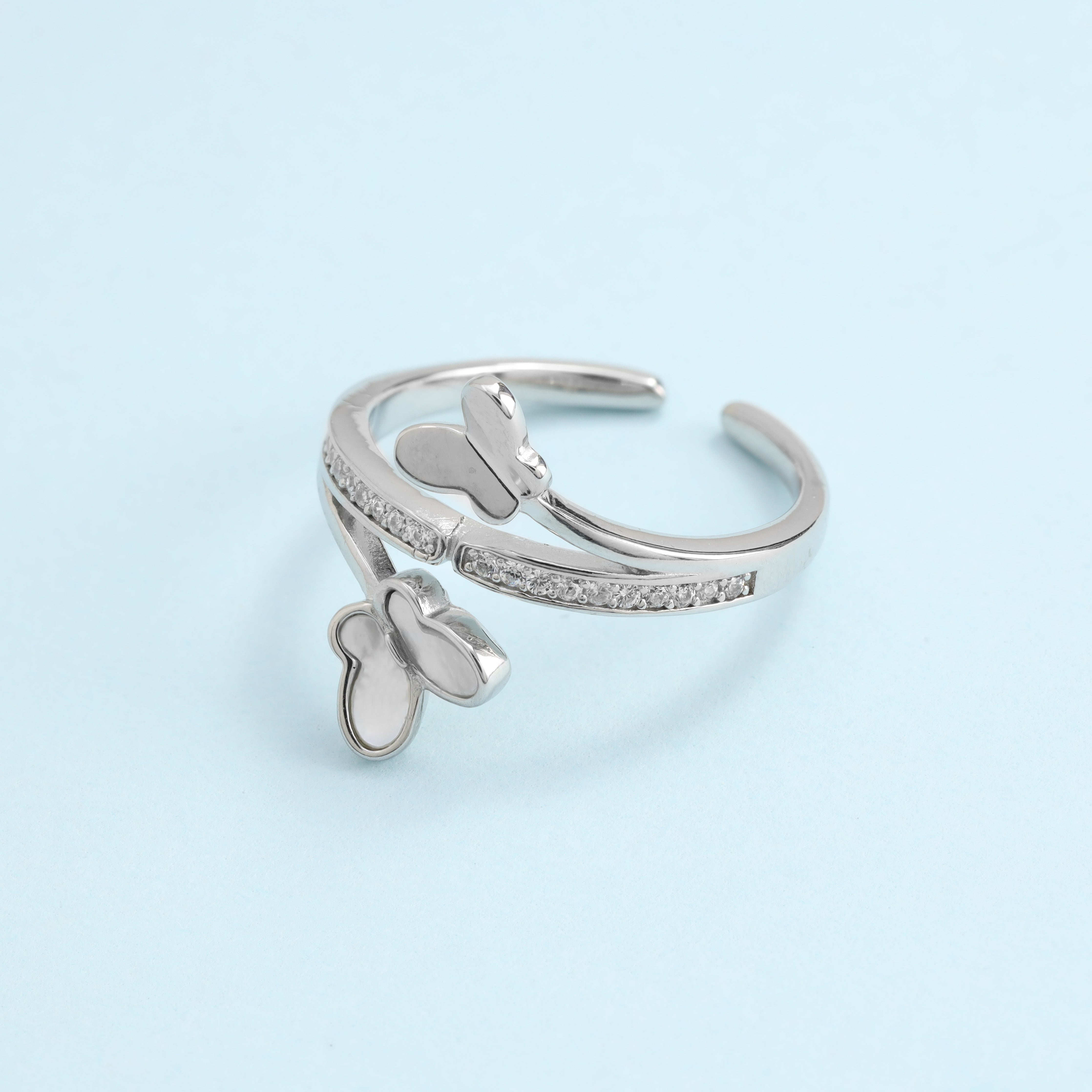 Zucker süßer Schmetterling Ring Damen Silberring aus 925 Sterlingsilber - Taipan Schmuck