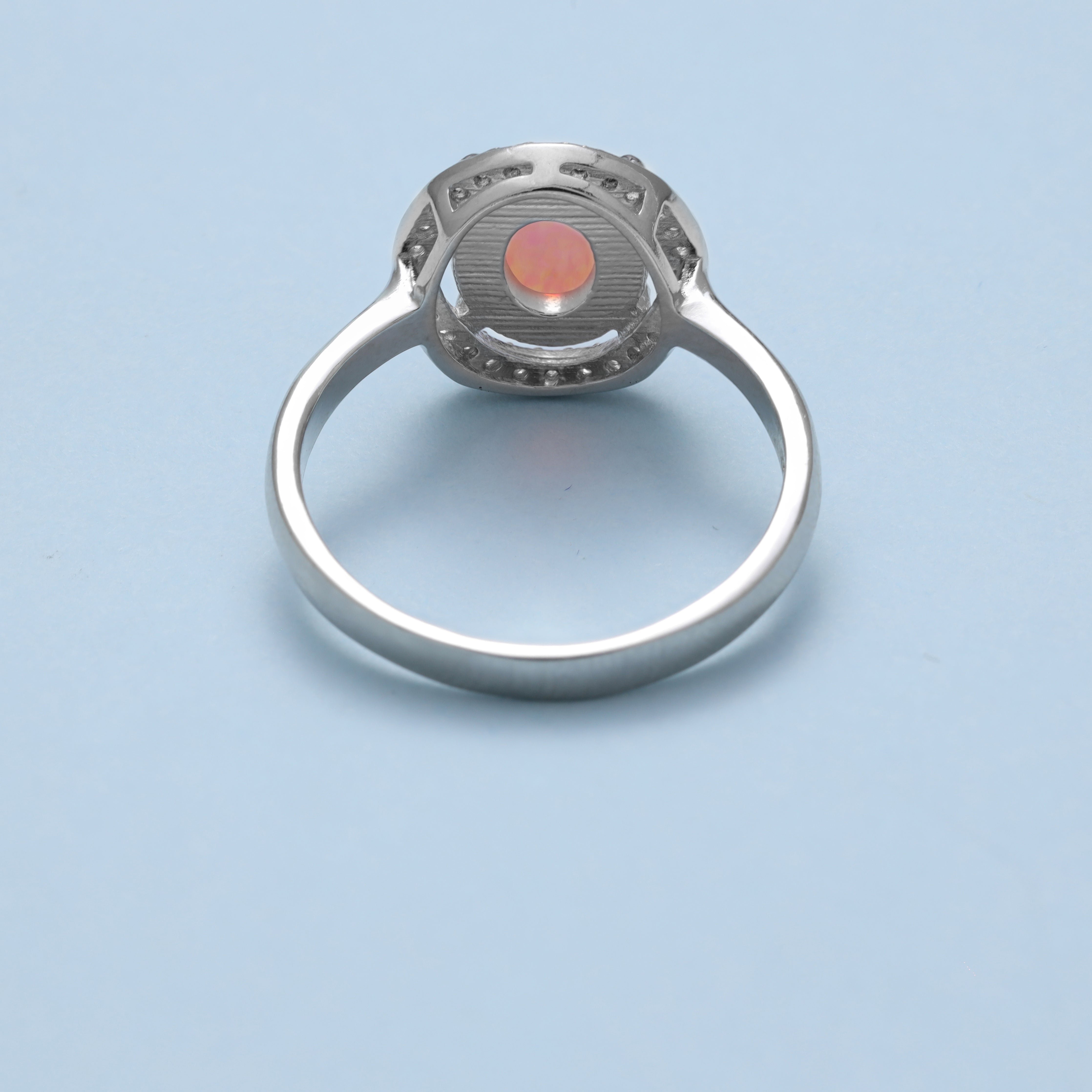 Damen Silberring rosa Zirkonia Ring Größe 6-9 aus 925 Sterlingsilber - Taipan Schmuck