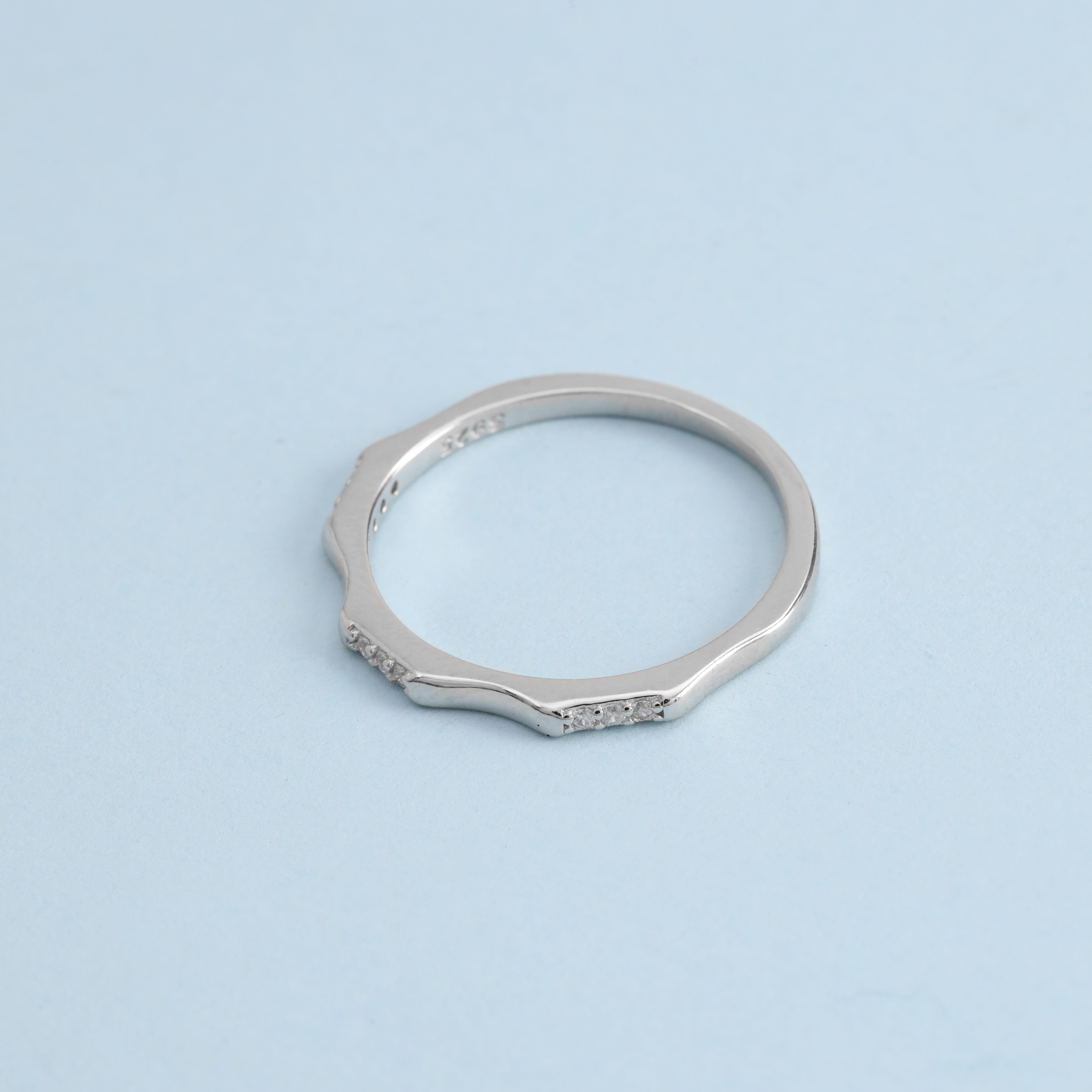 Eleganter Damen Silberring Zirkonia Ring Gr. 6/7/8 aus 925 Sterlingsilber - Taipan Schmuck
