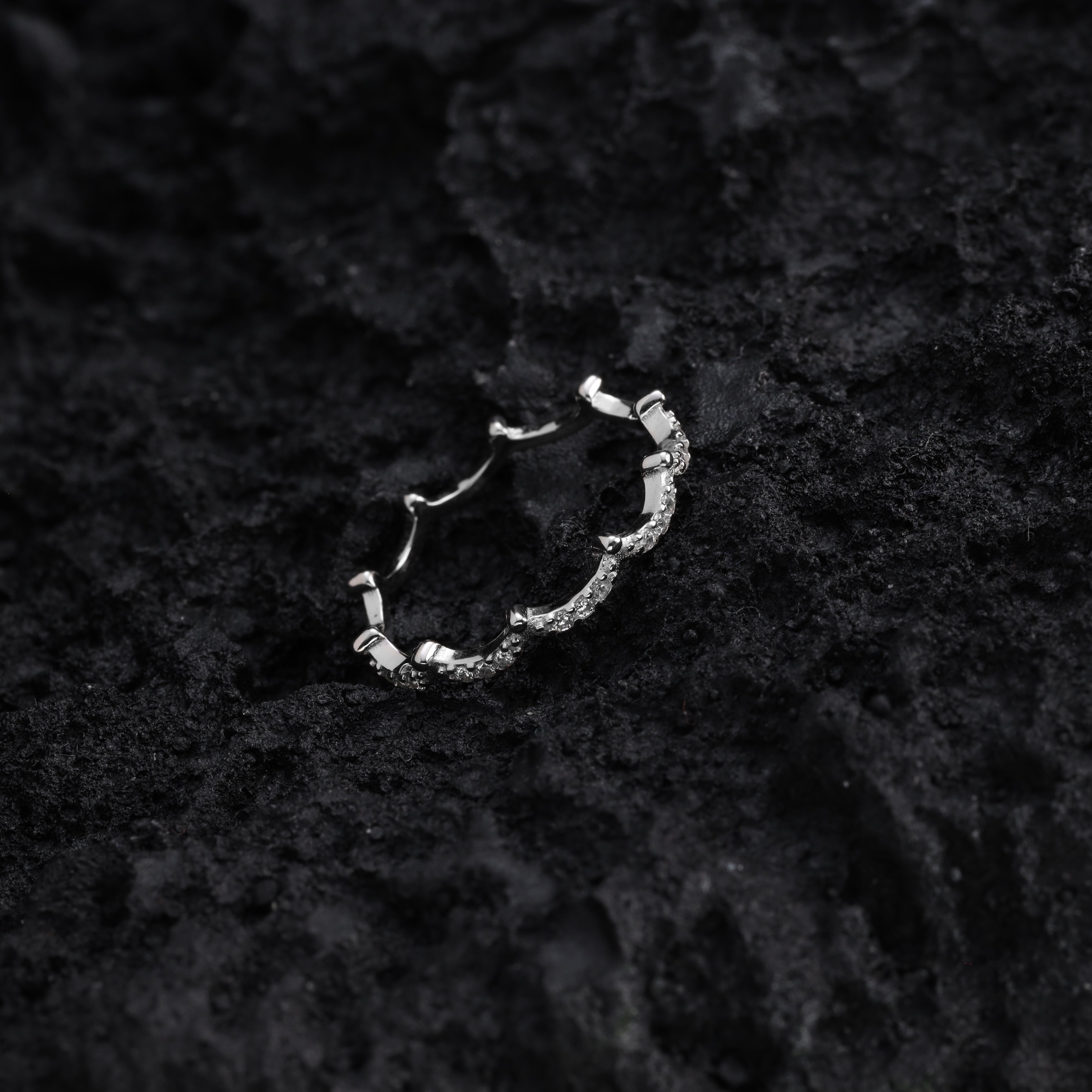 Feiner Damen Silberring Zirkonia Ring Größe 6-8 aus 925 Sterlingsilber - Taipan Schmuck