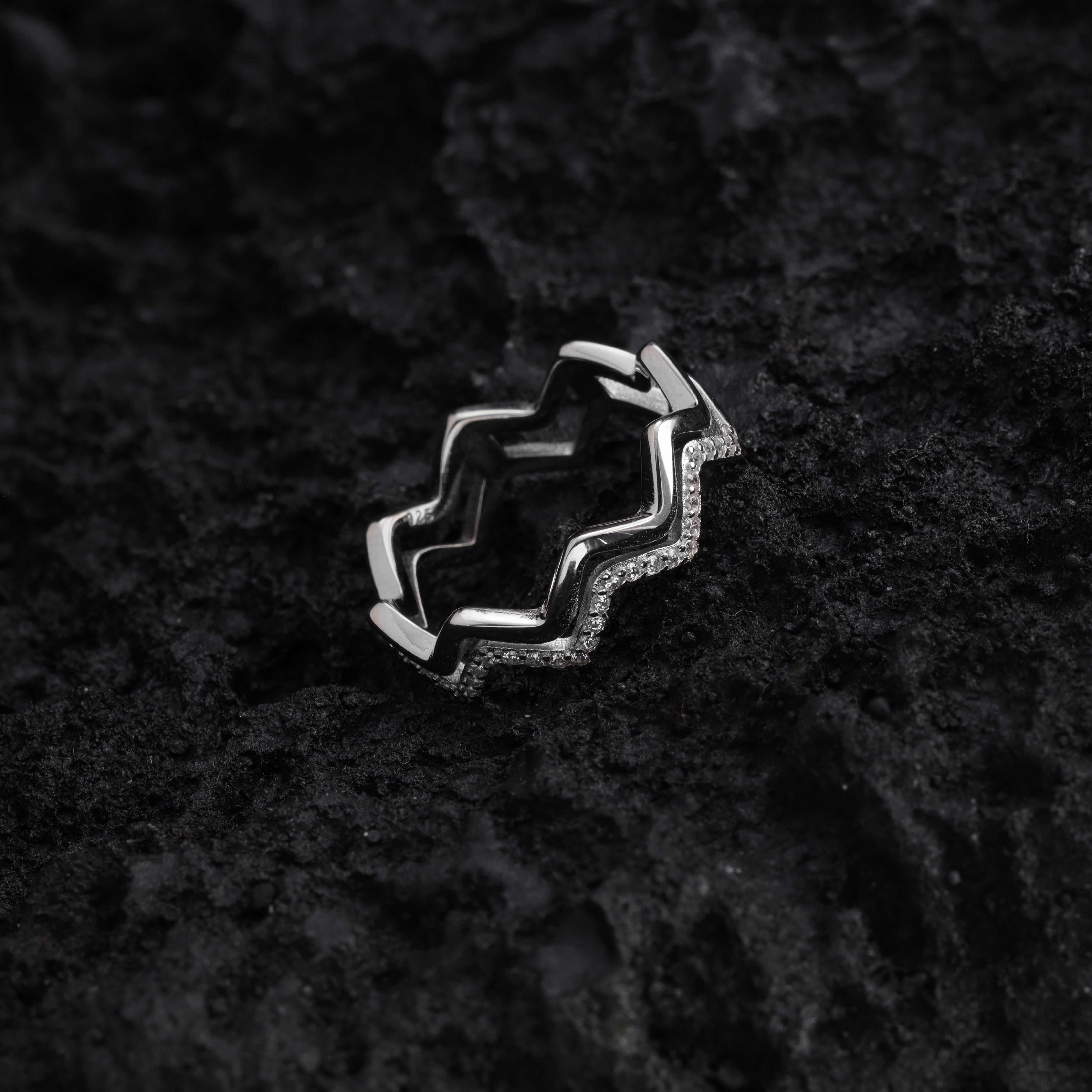 Damen Silberring Größe 6-8 aus 925 Sterlingsilber - Taipan Schmuck