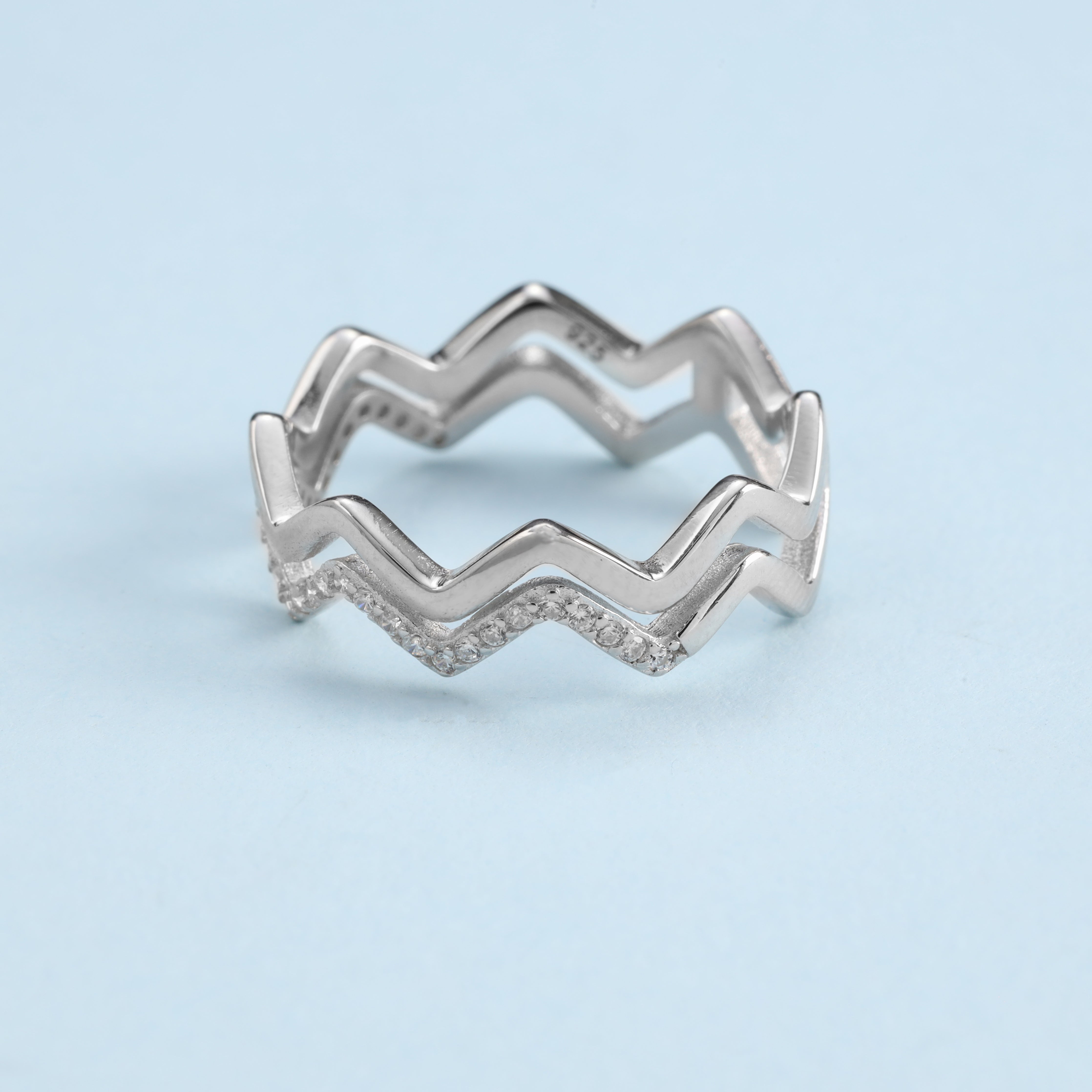 Damen Silberring Größe 6-8 aus 925 Sterlingsilber - Taipan Schmuck