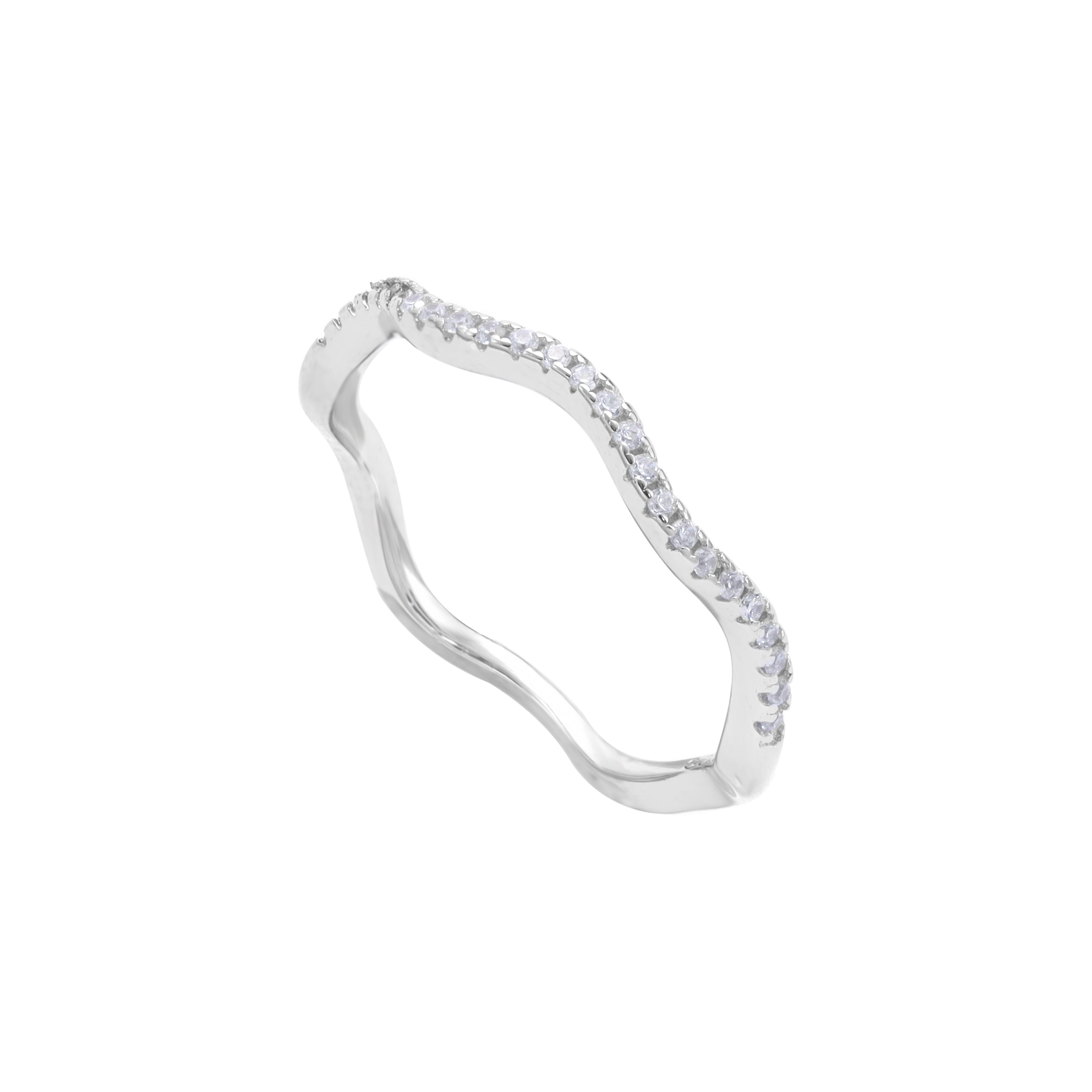 Feiner Damen Silberring Zirkonia Ring Größe 6-8 aus 925 Sterlingsilber - Taipan Schmuck