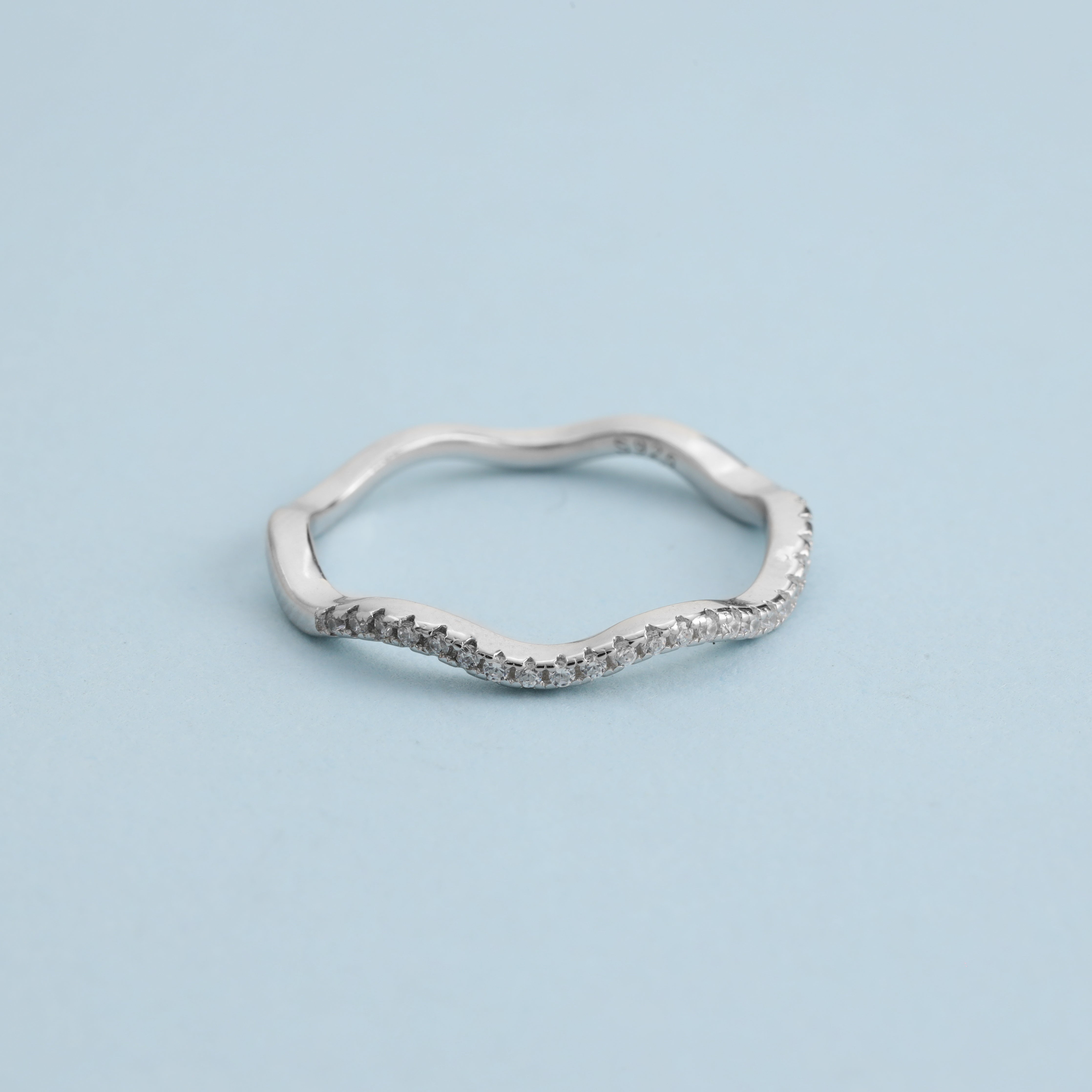 Feiner Damen Silberring Zirkonia Ring Größe 6-8 aus 925 Sterlingsilber - Taipan Schmuck