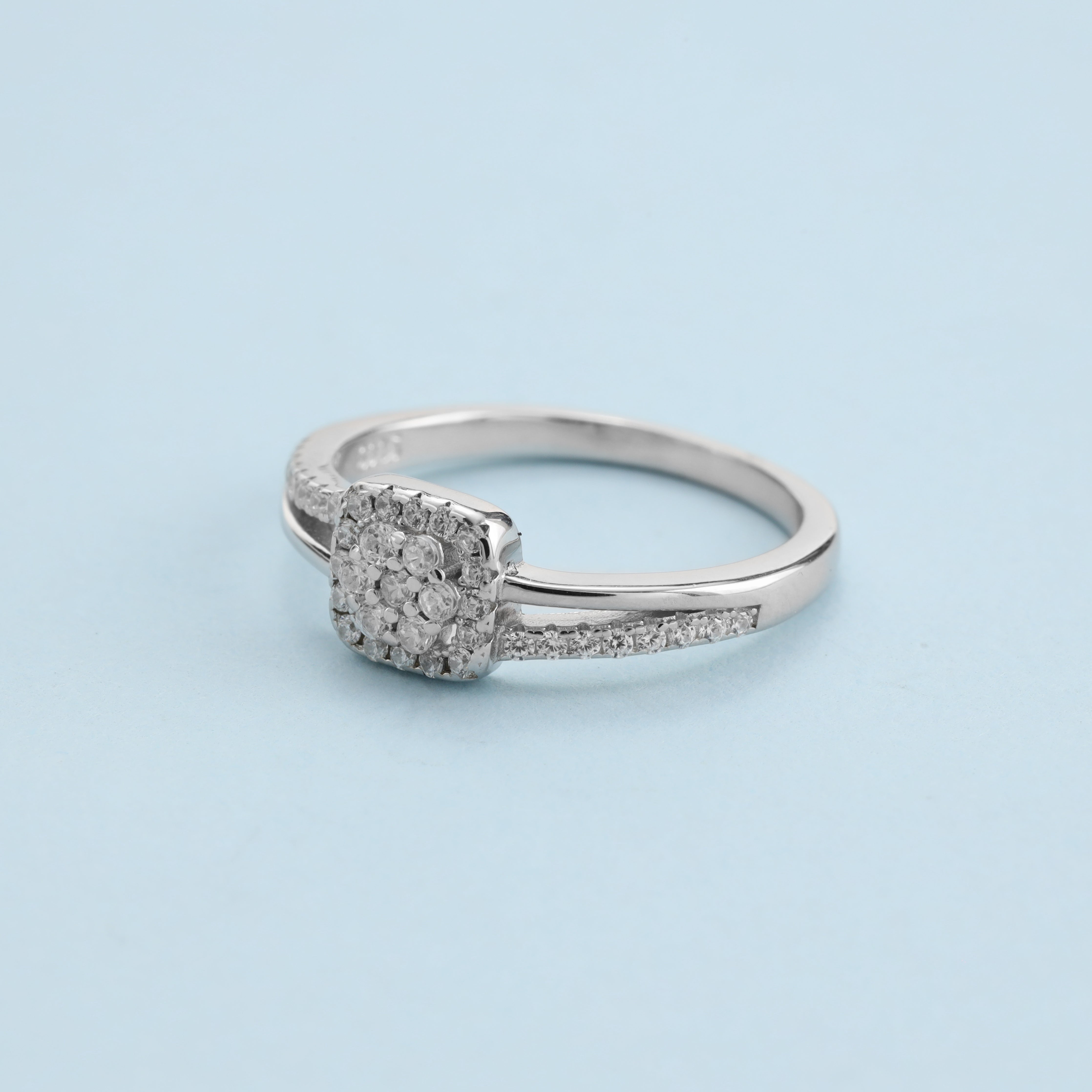 Damen Silberring Zirkonia Ring Gr. 6/7/8/9 aus 925 Sterlingsilber - Taipan Schmuck