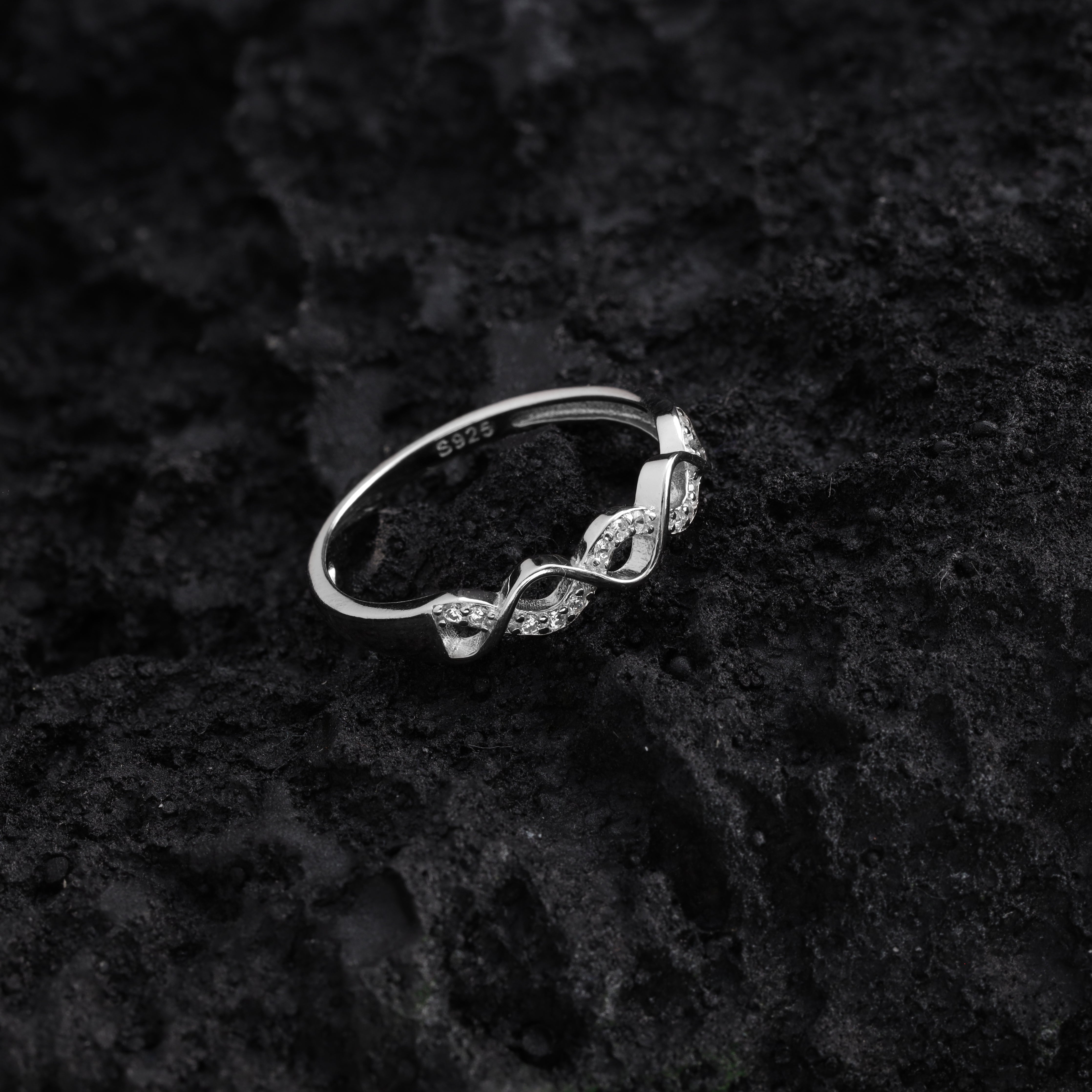 Damen Silberring Zirkonia Ring Größe 6-8 aus 925 Sterlingsilber - Taipan Schmuck