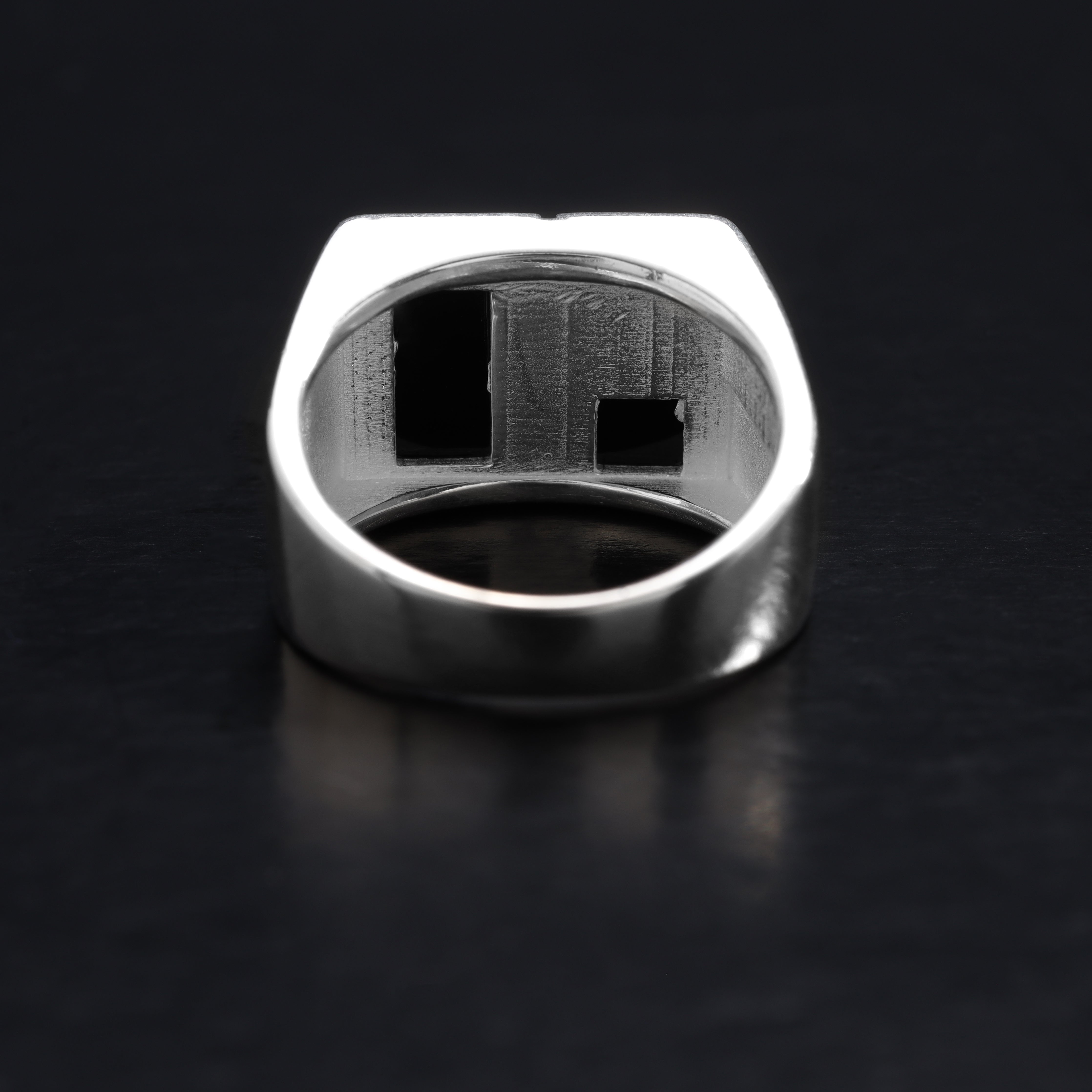 Onyx Silberring aus 925 Sterlingsilber Größe 8-12 "Oriental Dream" - Taipan Schmuck