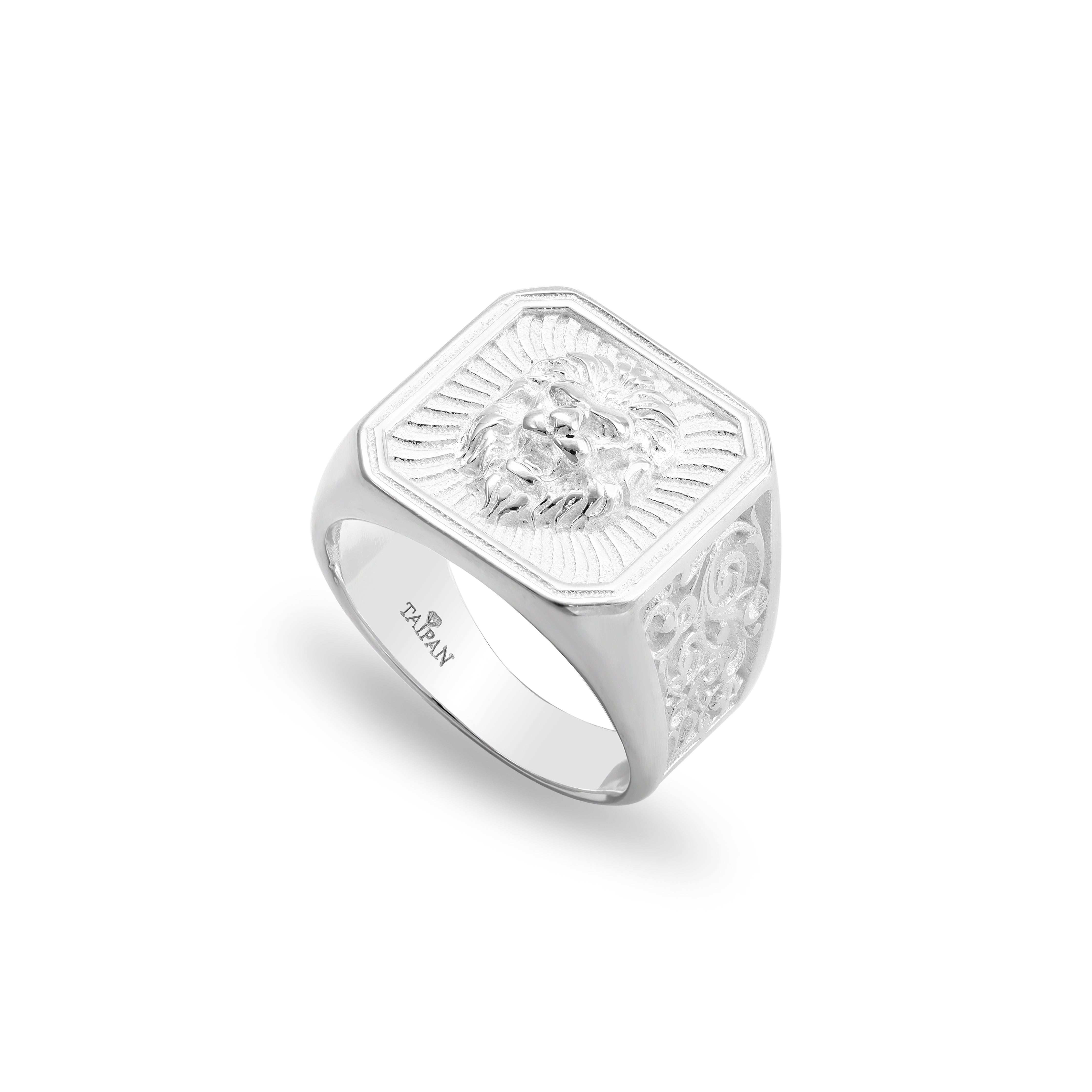 Löwe Silberring aus 925 Sterlingsilber Größe 8-12 "Oriental Dream" - Taipan Schmuck