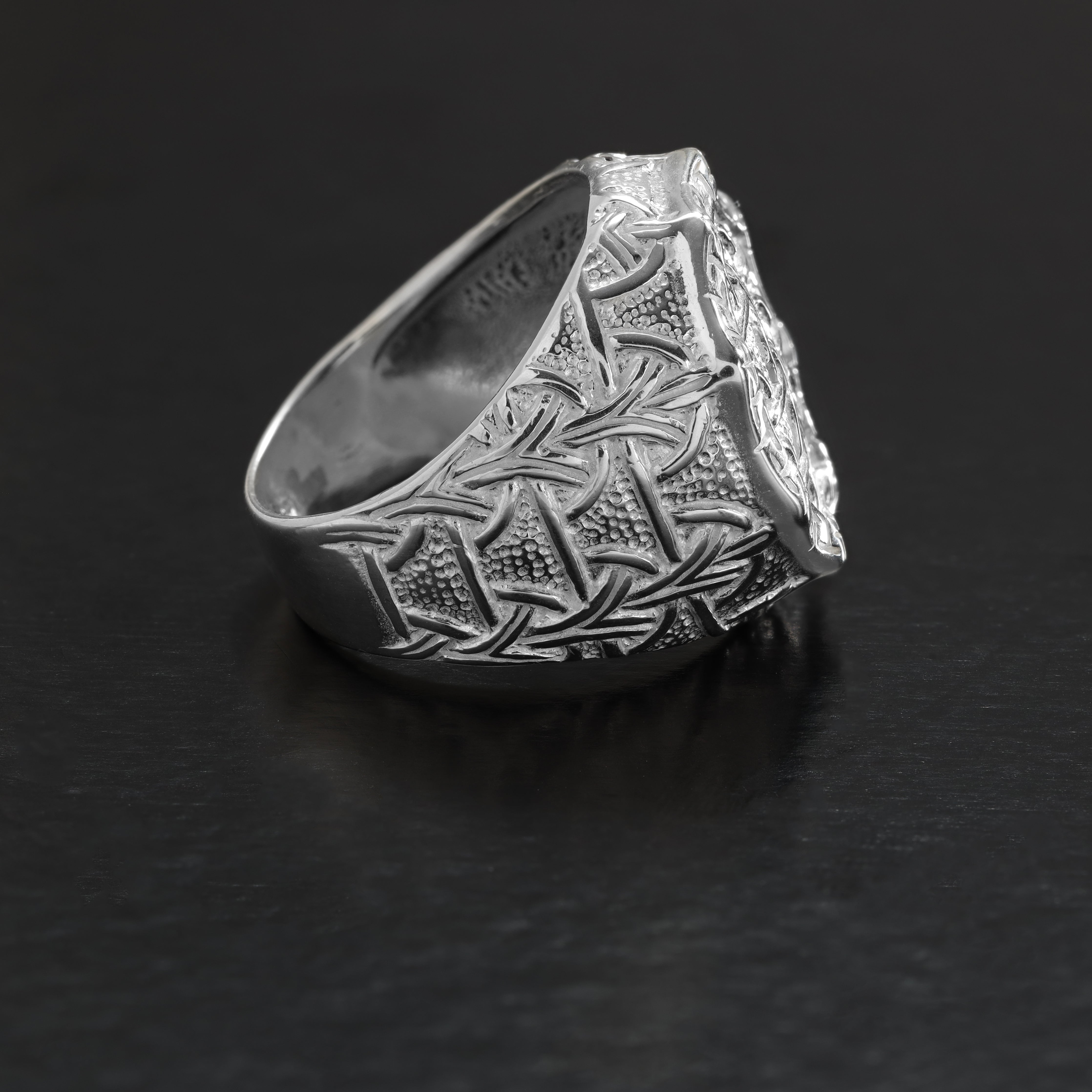 Silver ring made of 925 sterling silver size 8-12 "Oriental Dream"