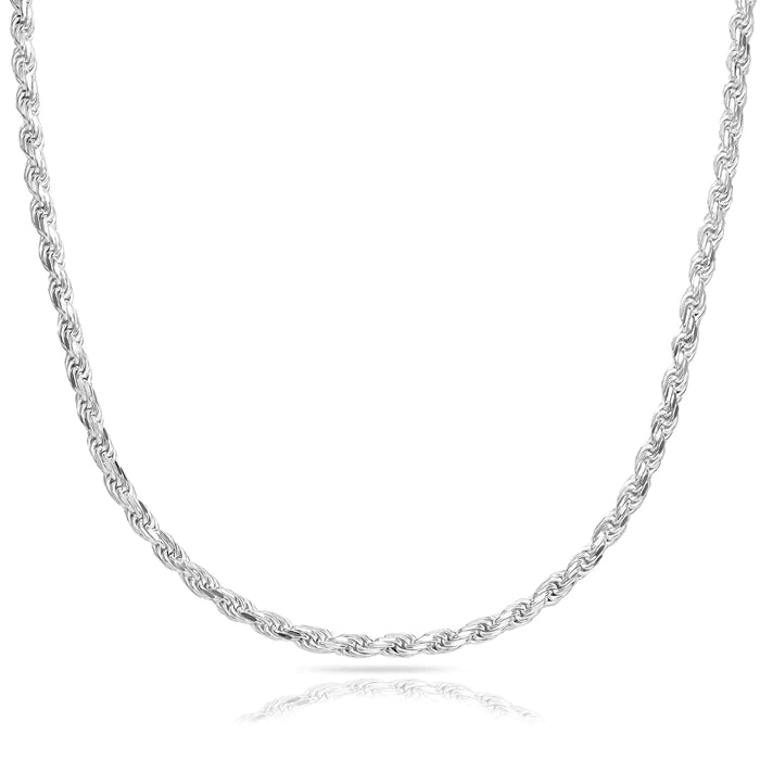 Set - 2,3mm Kordelkette Rope Chain Kette + Armband 925 Silber - Taipan Schmuck