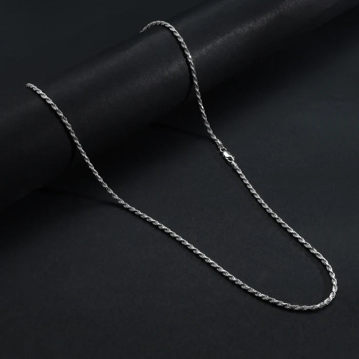 Set - 2,3mm Kordelkette Rope Chain Kette + Armband 925 Silber - Taipan Schmuck