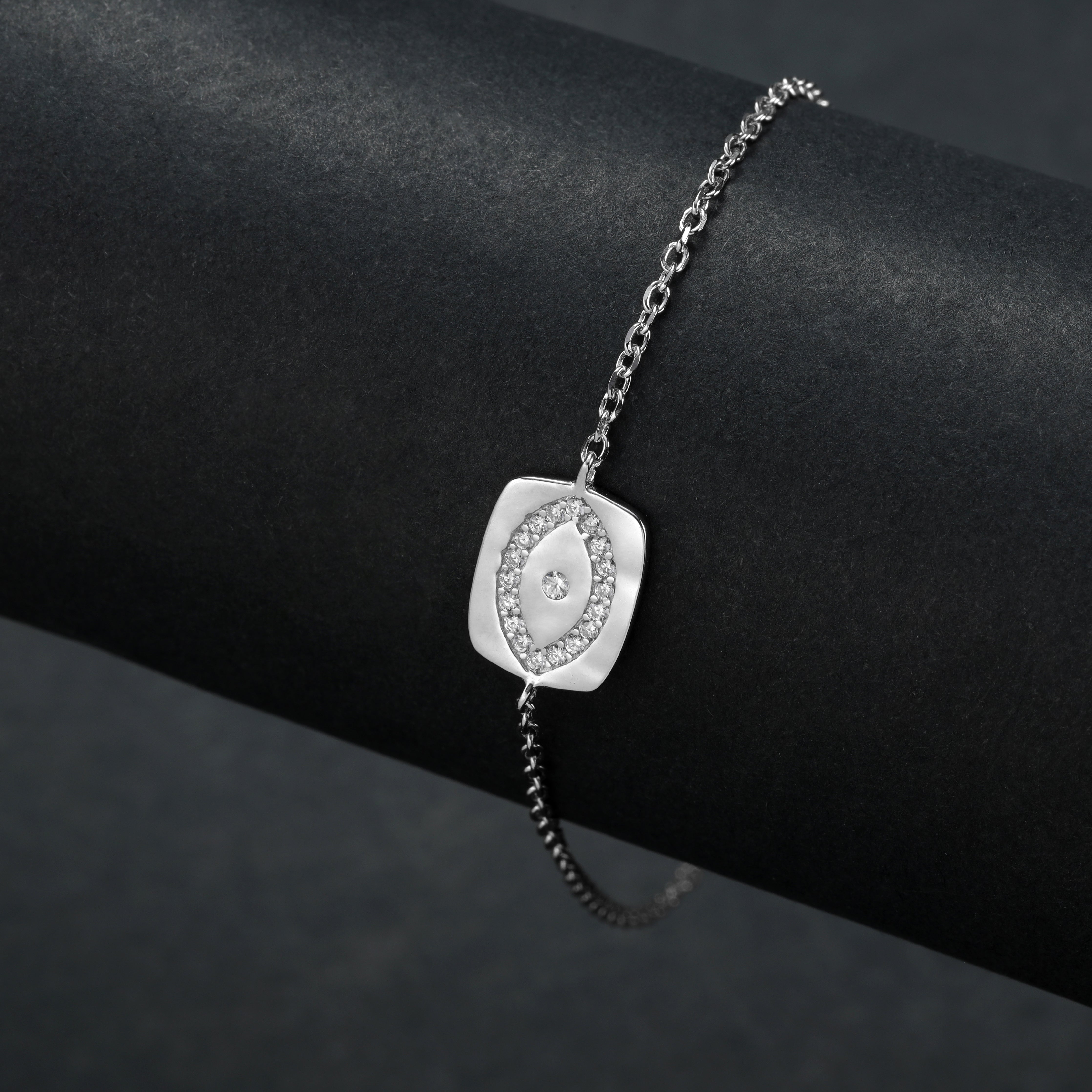 Damen Ankerkette mit Nazar Evil eye Armbänder - aus 925 Sterlingsilber - Taipan Schmuck