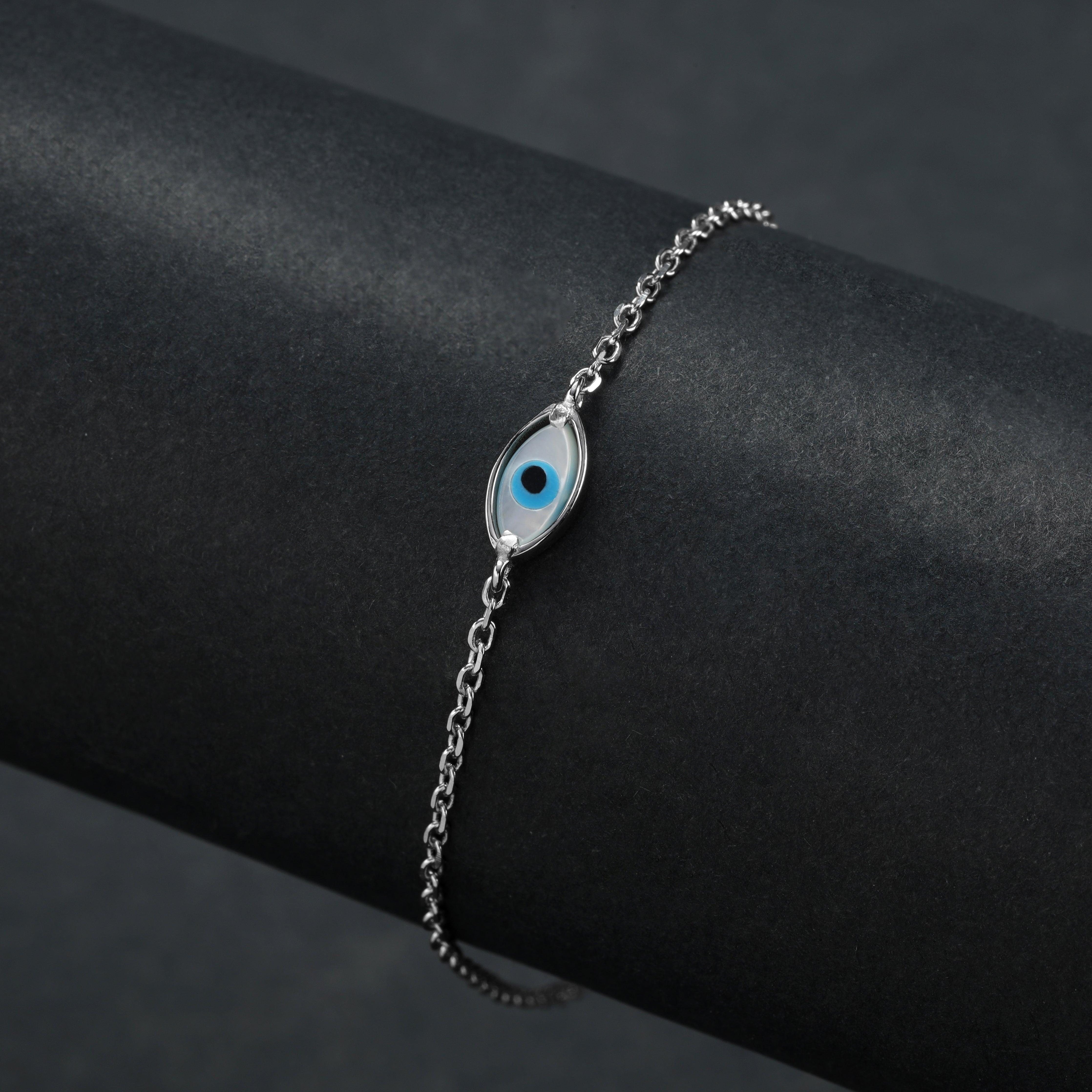 Damen Ankerkette mit Nazar Evil eye Armband - aus 925 Sterlingsilber - Taipan Schmuck