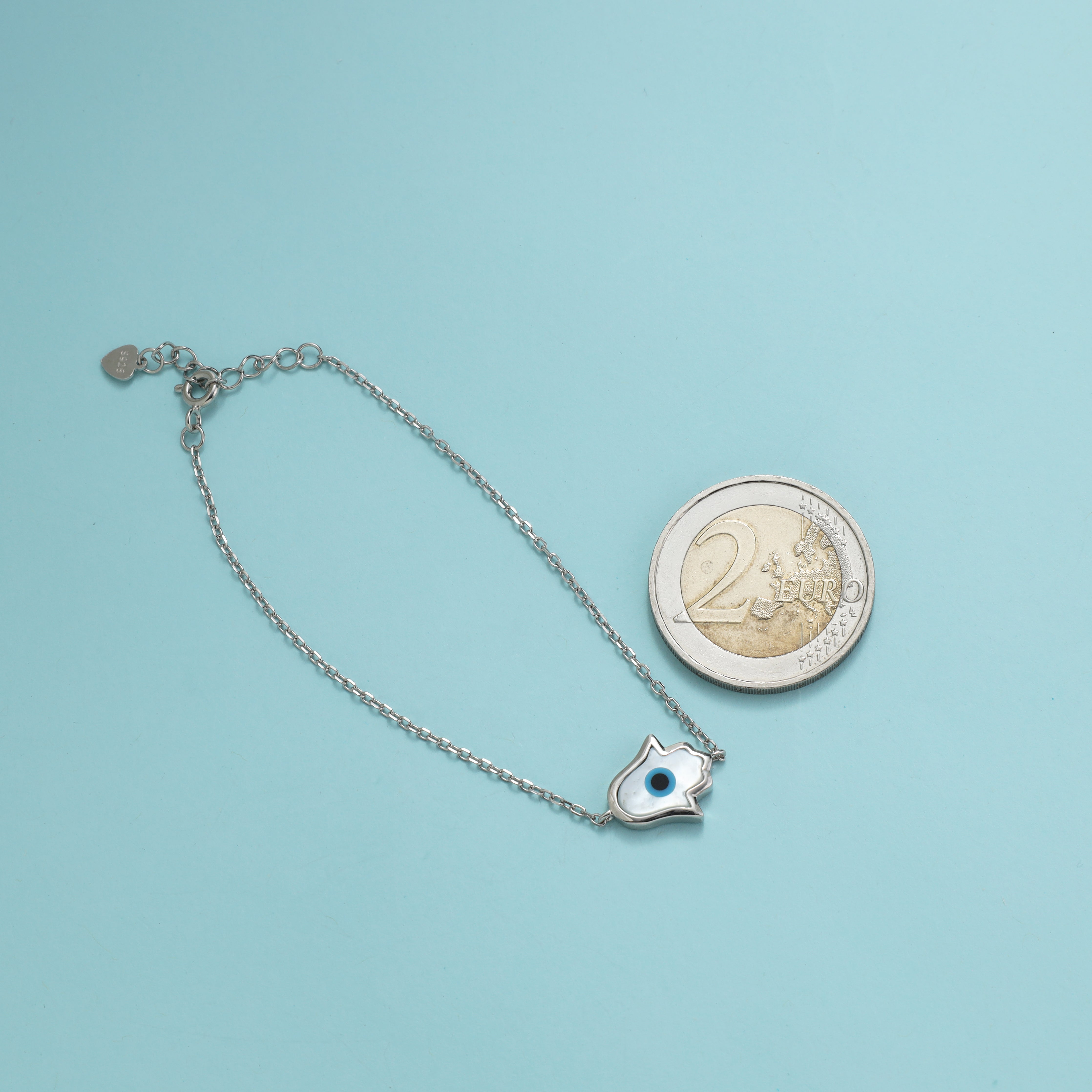 Damen Ankerkette mit Hamsa Armbänder - aus 925 Sterlingsilber - Taipan Schmuck
