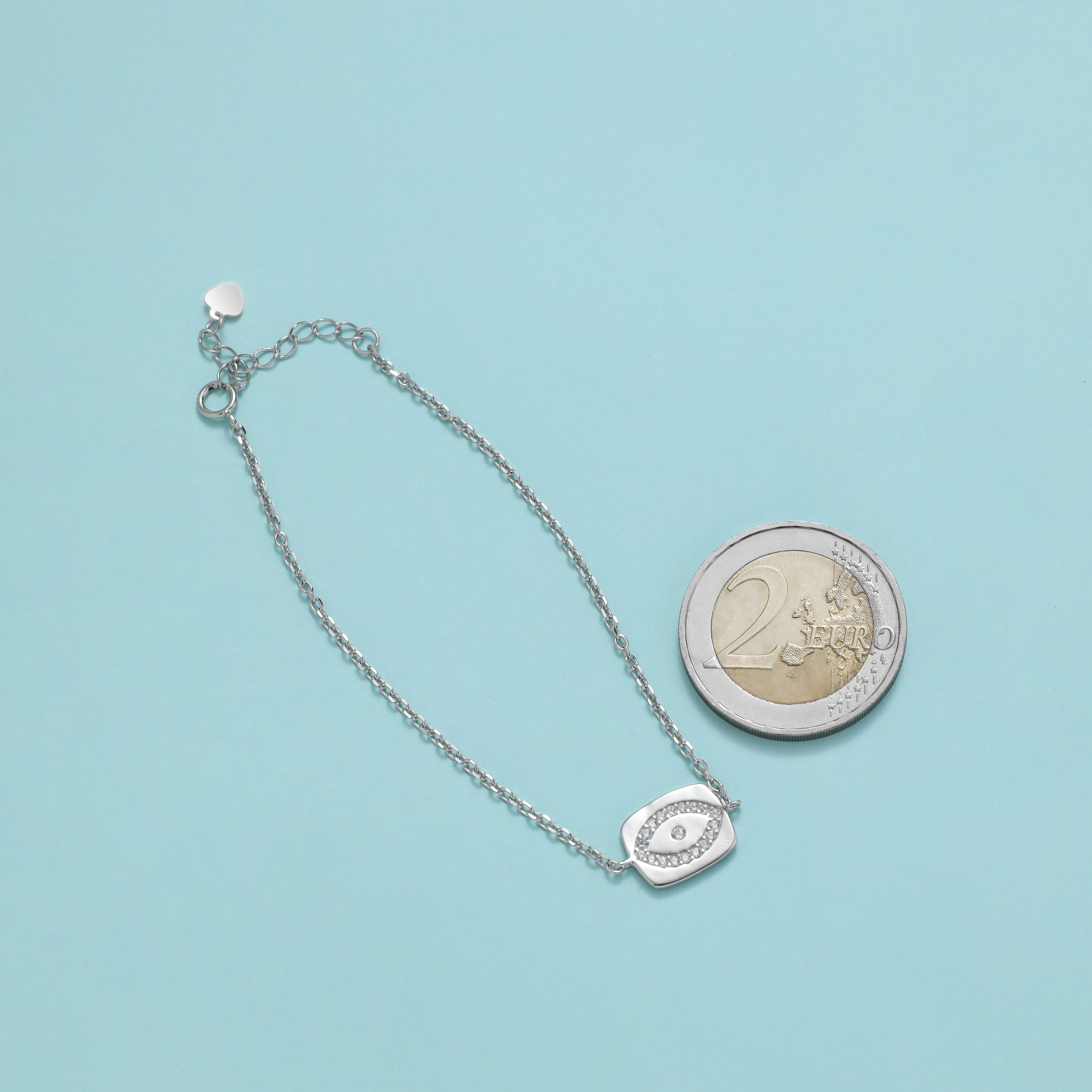 Damen Ankerkette mit Nazar Evil eye Armbänder - aus 925 Sterlingsilber - Taipan Schmuck
