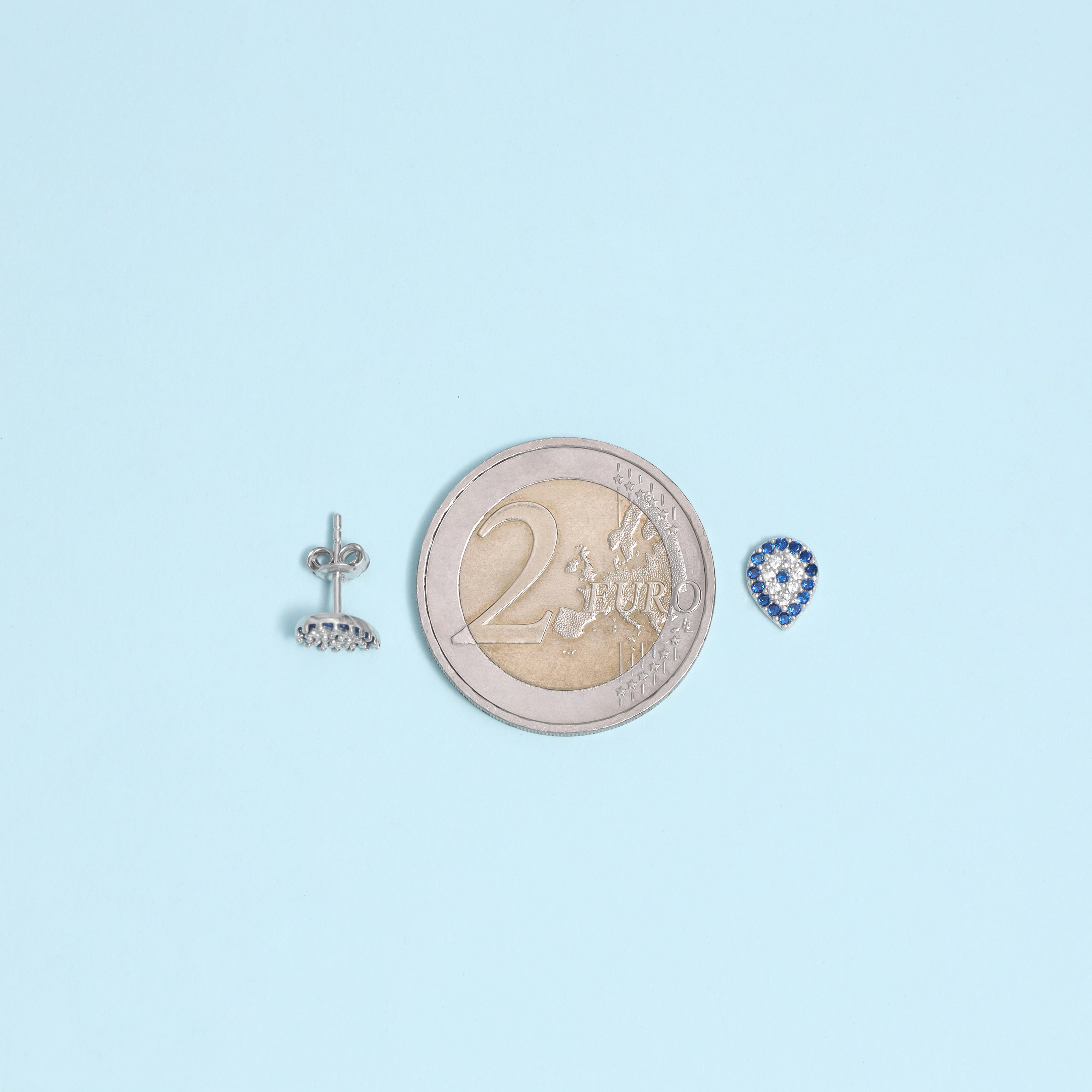 Damen Ohrringe Drops Blue aus 925 Sterlingsilber - Taipan Schmuck