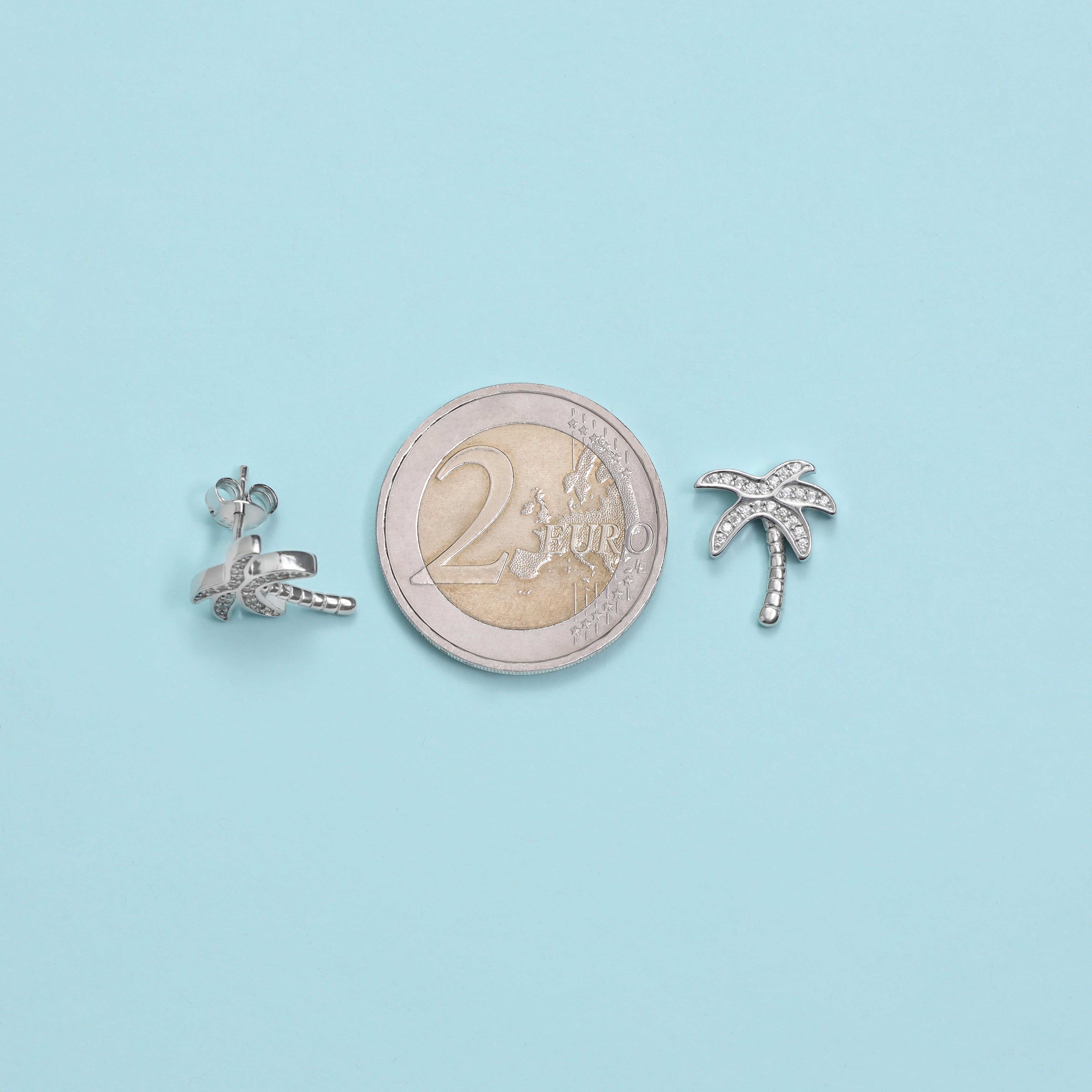 Damen Ohrringe Palm tree aus 925 Sterlingsilber - Taipan Schmuck