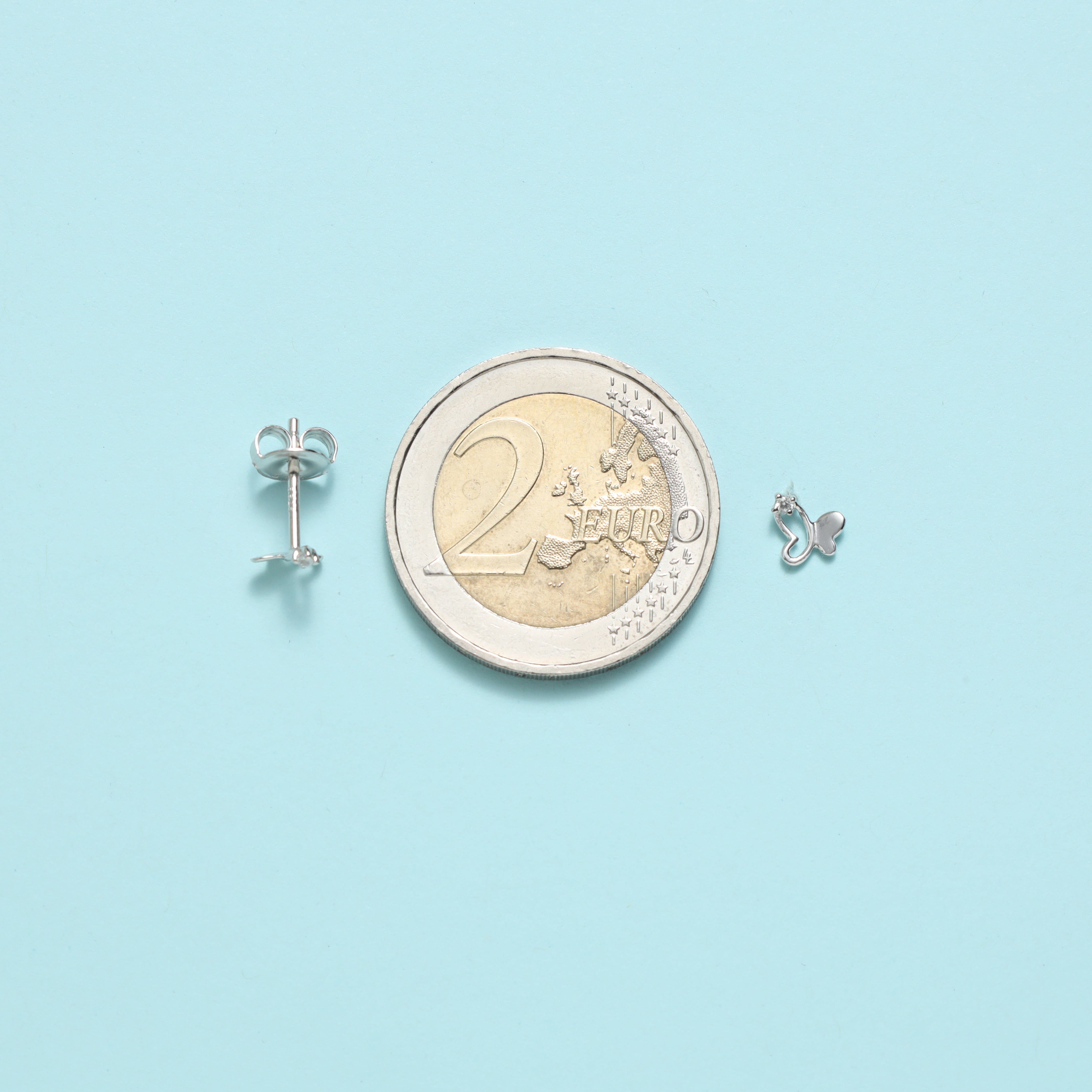Super süße Damen Ohrstecker Zirkonia Ohrringe mit Schmetterling Motiv aus 925 Sterlingsilber - Taipan Schmuck