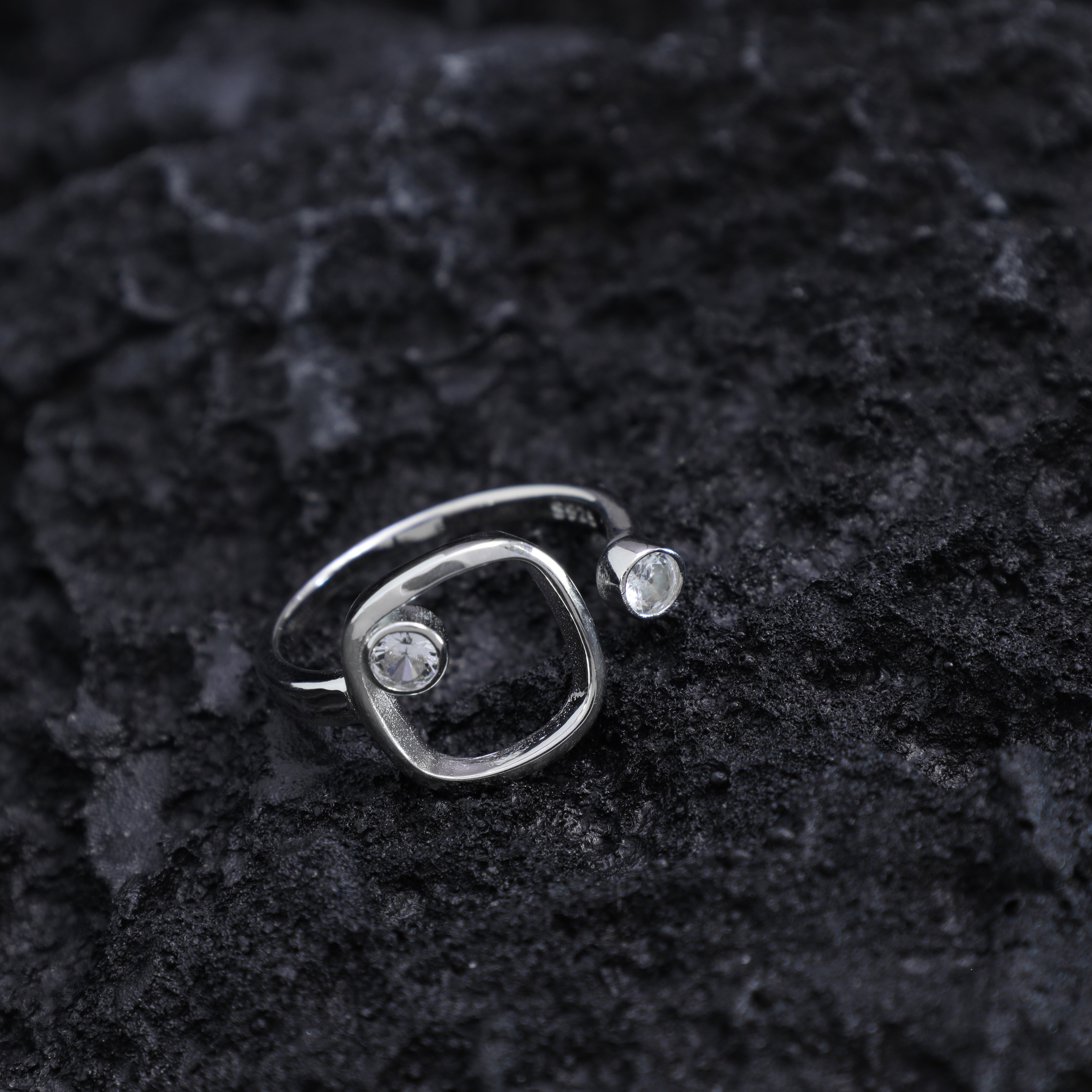 Damen Silberring Zirkonia Ring aus 925 Sterlingsilber - Taipan Schmuck