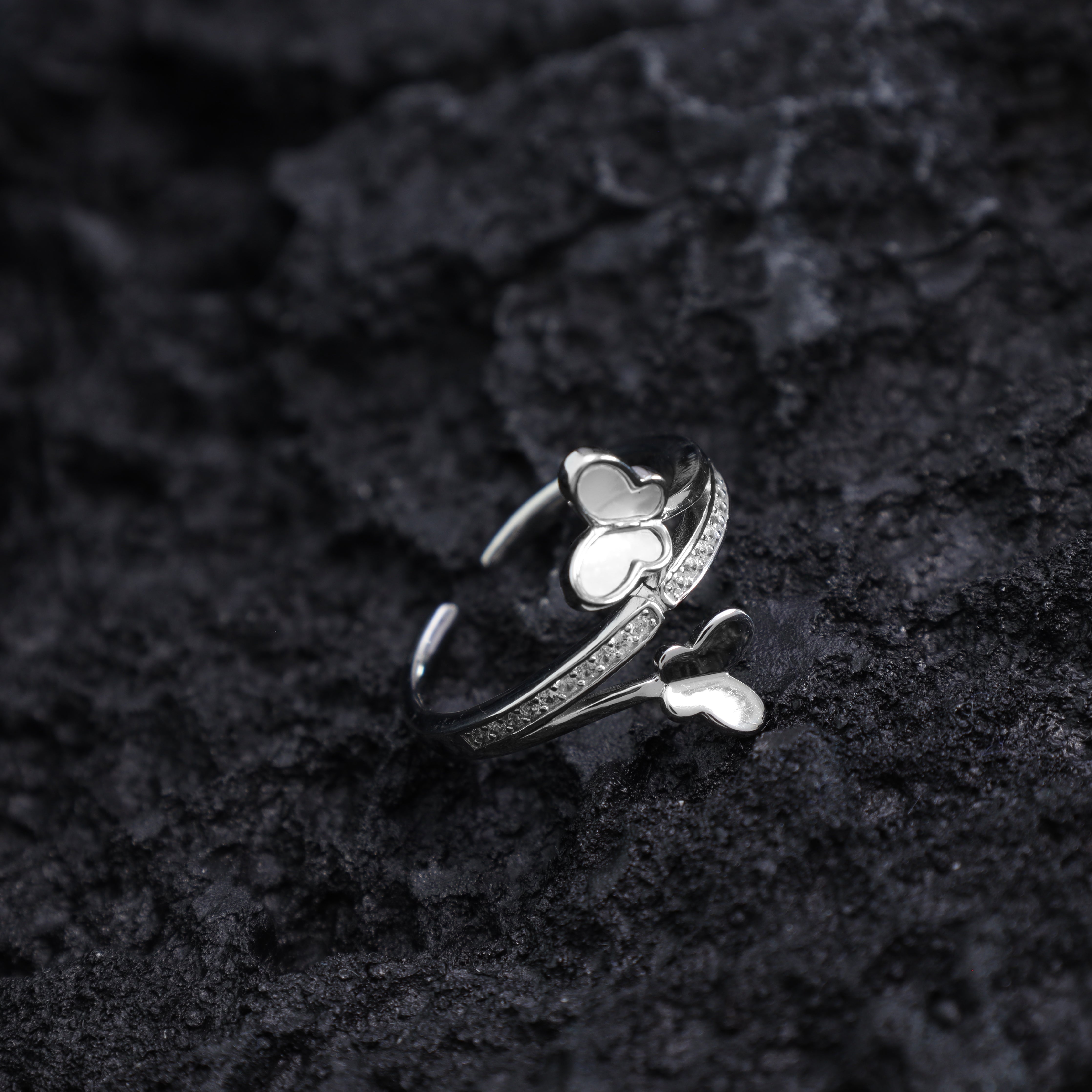 Zucker süßer Schmetterling Ring Damen Silberring aus 925 Sterlingsilber - Taipan Schmuck