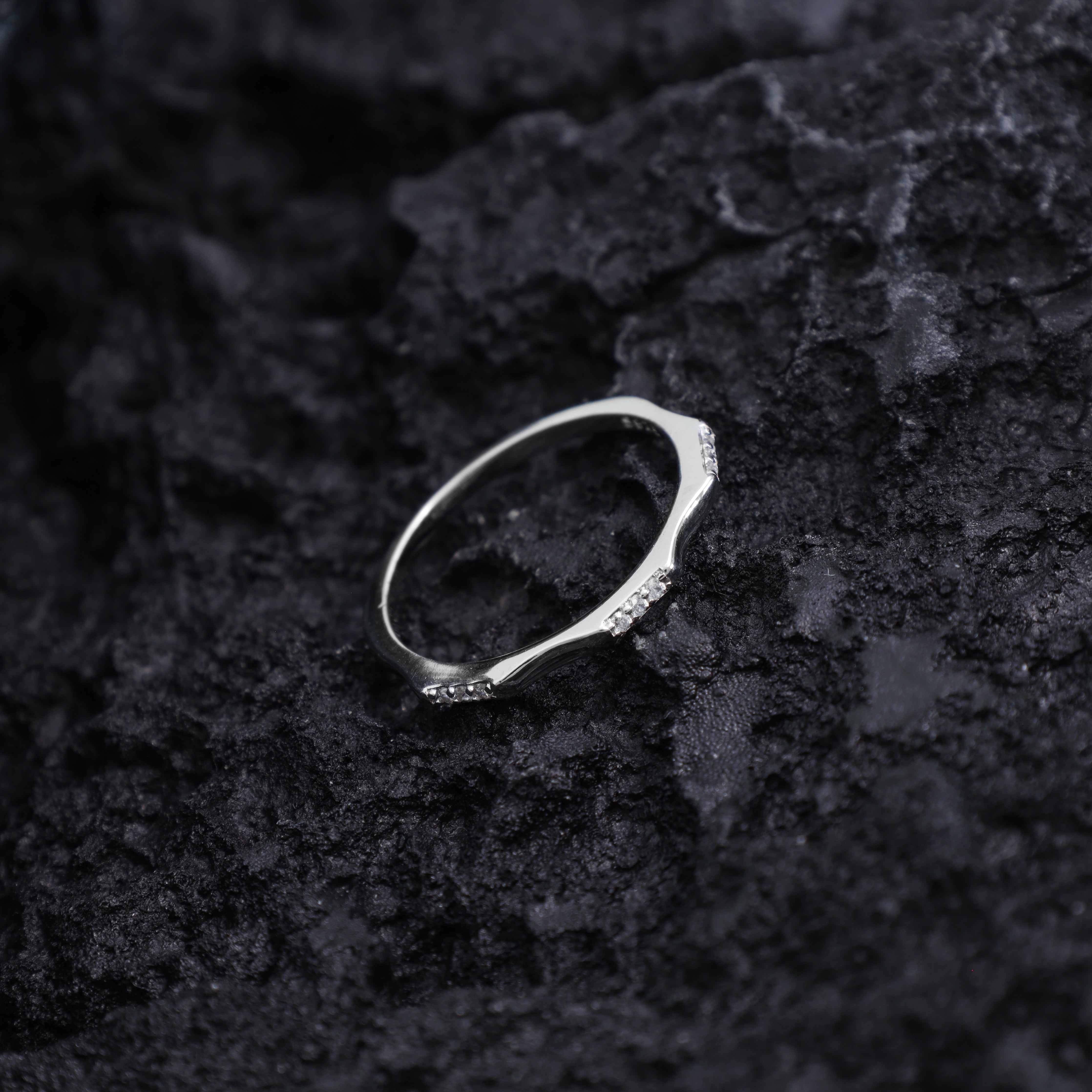Eleganter Damen Silberring  Zirkonia Ring Größe 6-8 aus 925 Sterlingsilber - Taipan Schmuck