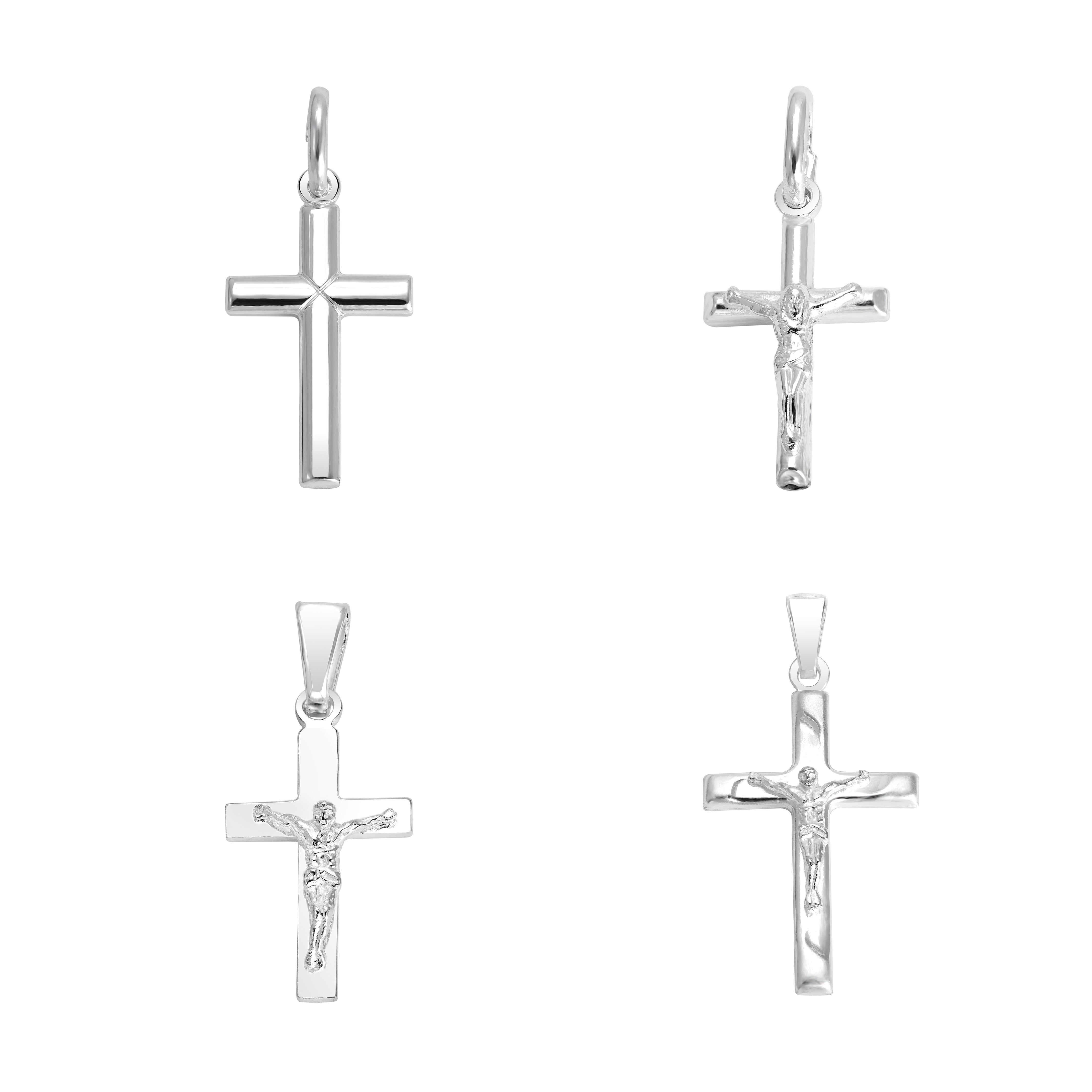 Verschiedene Kreuz Anhänger aus 925 Sterlingsilber - Taipan Schmuck