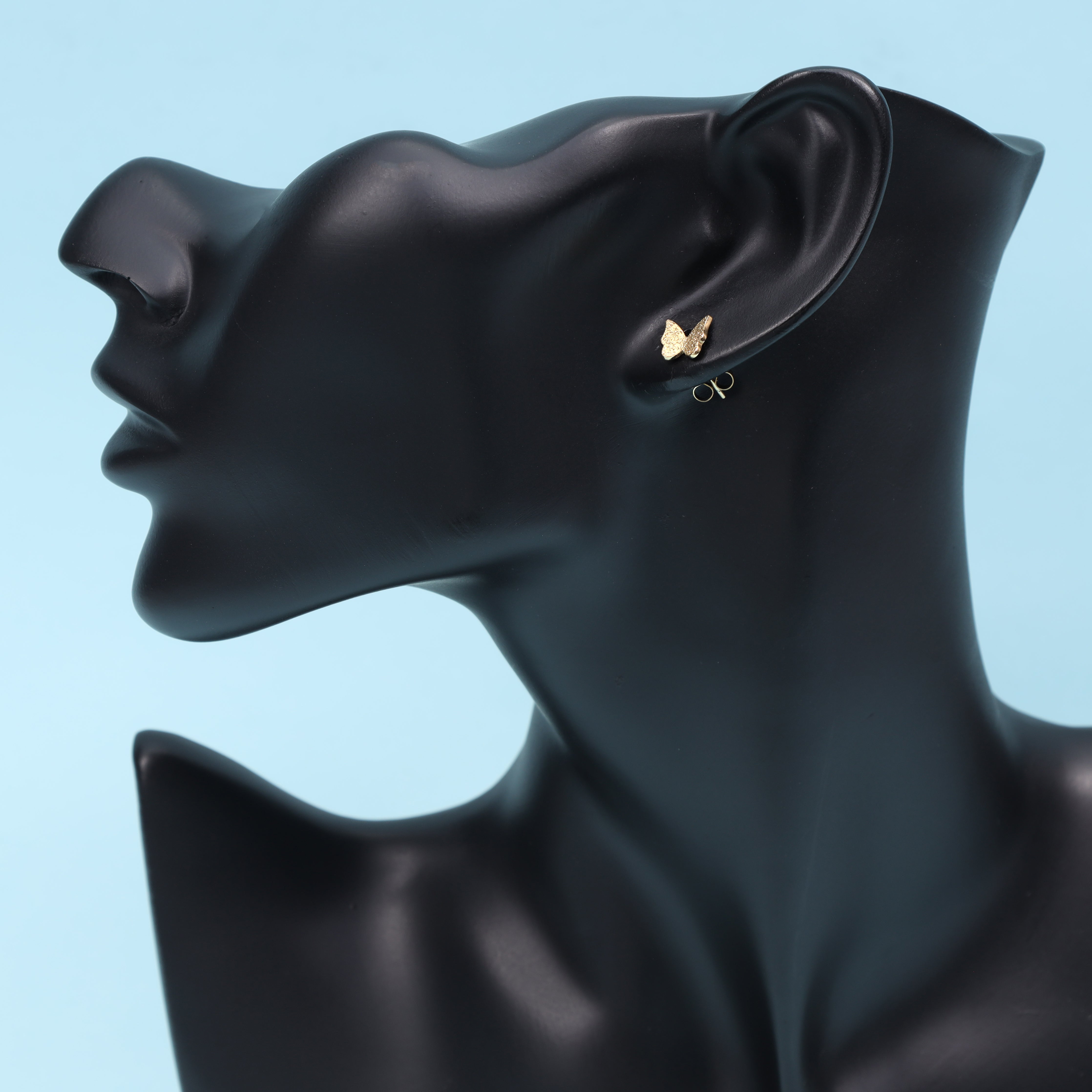 Damen Schmetterling Ohrringe Ohrstecker aus Edelstahl 18K Vergoldet - Taipan Schmuck