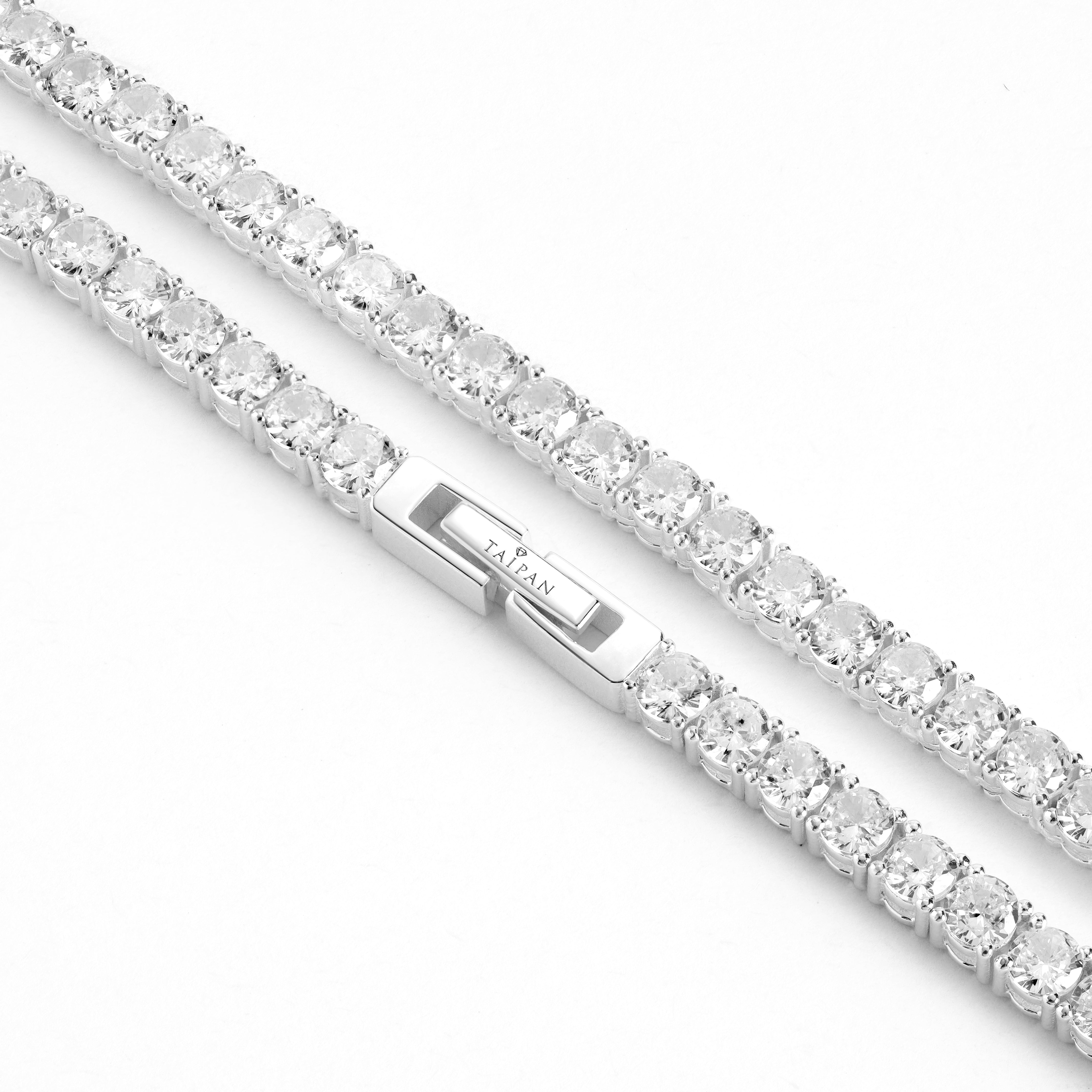 4mm Tennis Chain Kette VVS - 925 Silber - Taipan Schmuck