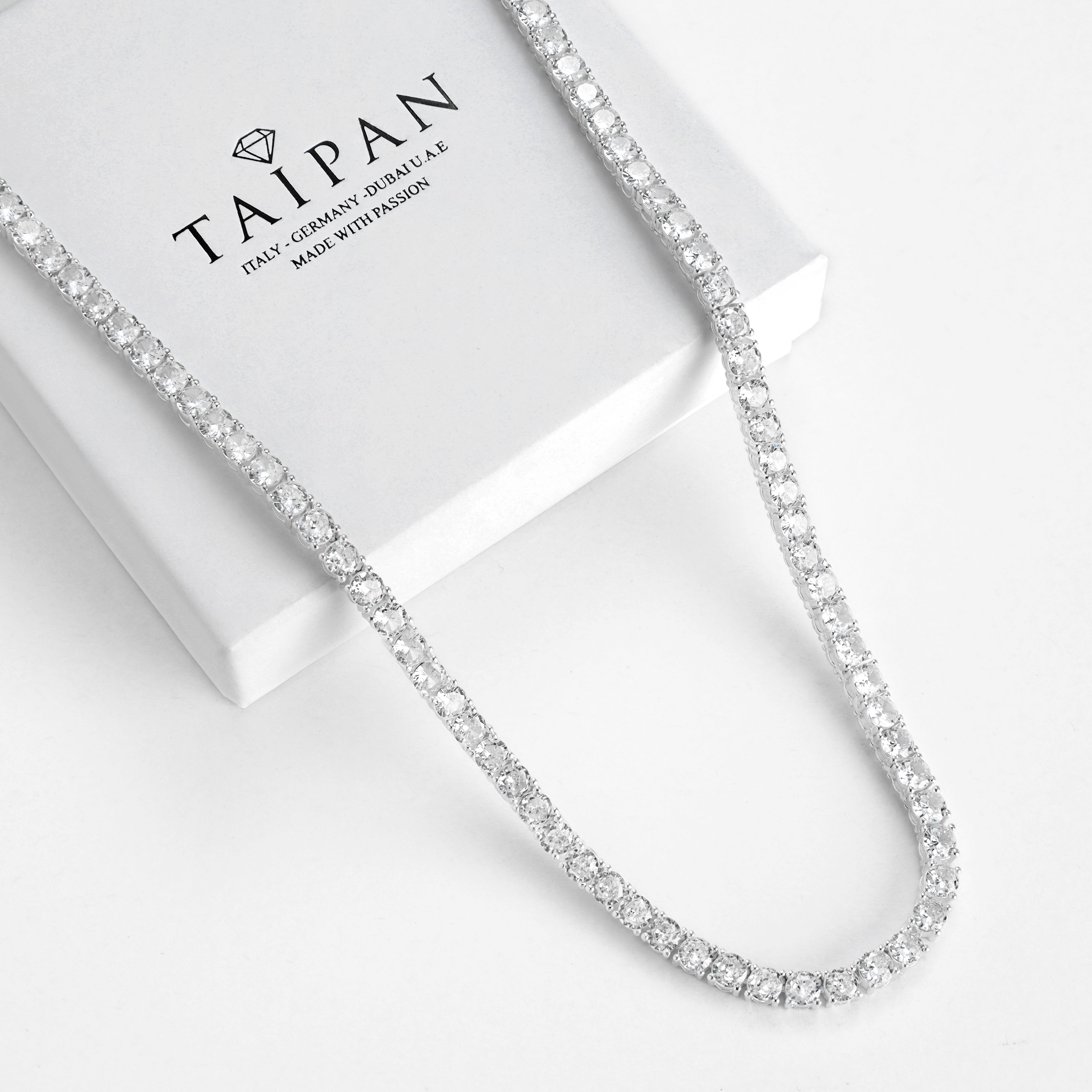 4mm Tennis Chain - 925 Sterling Silber - Taipan Schmuck