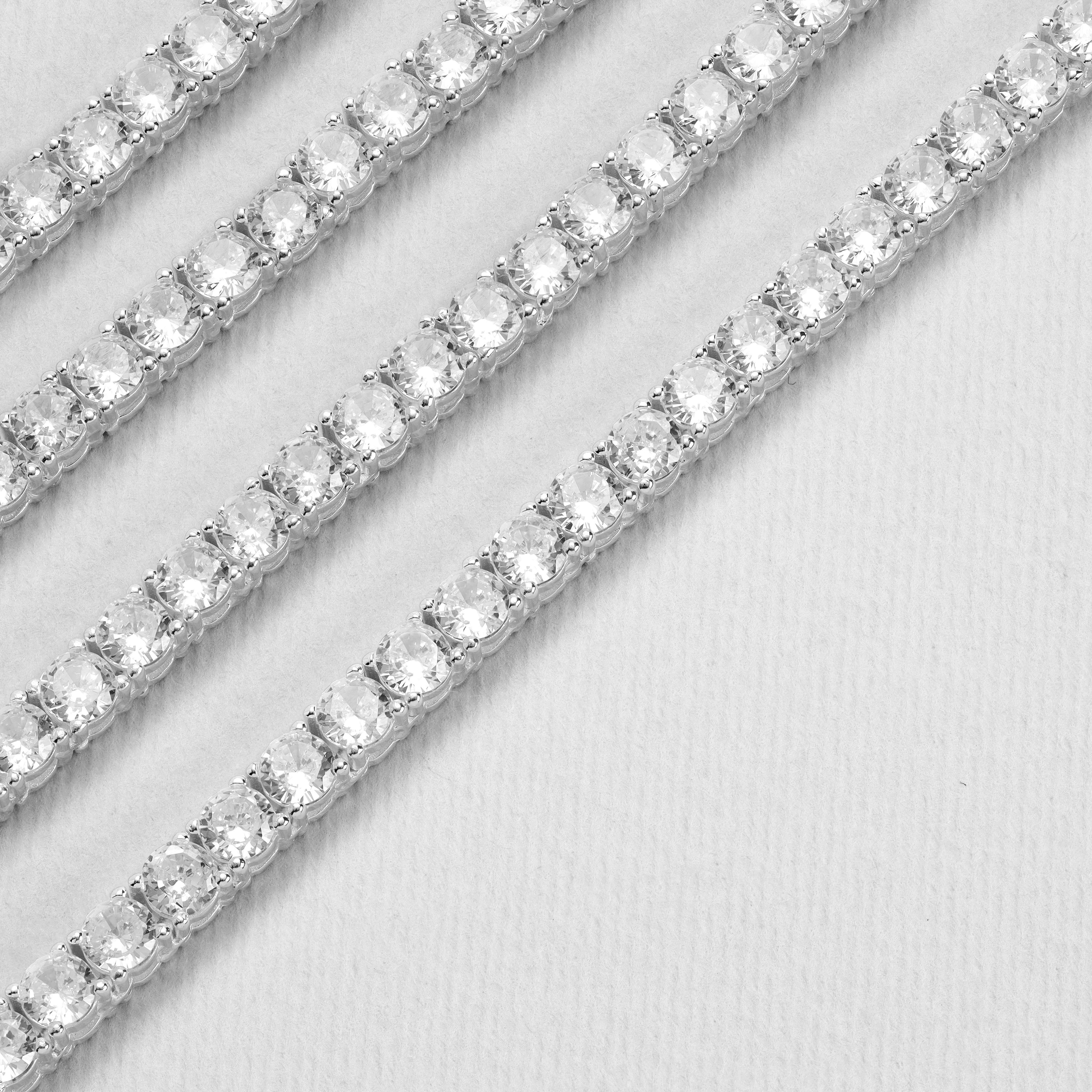 4mm Tennis Chain - 925 Sterling Silber - Taipan Schmuck