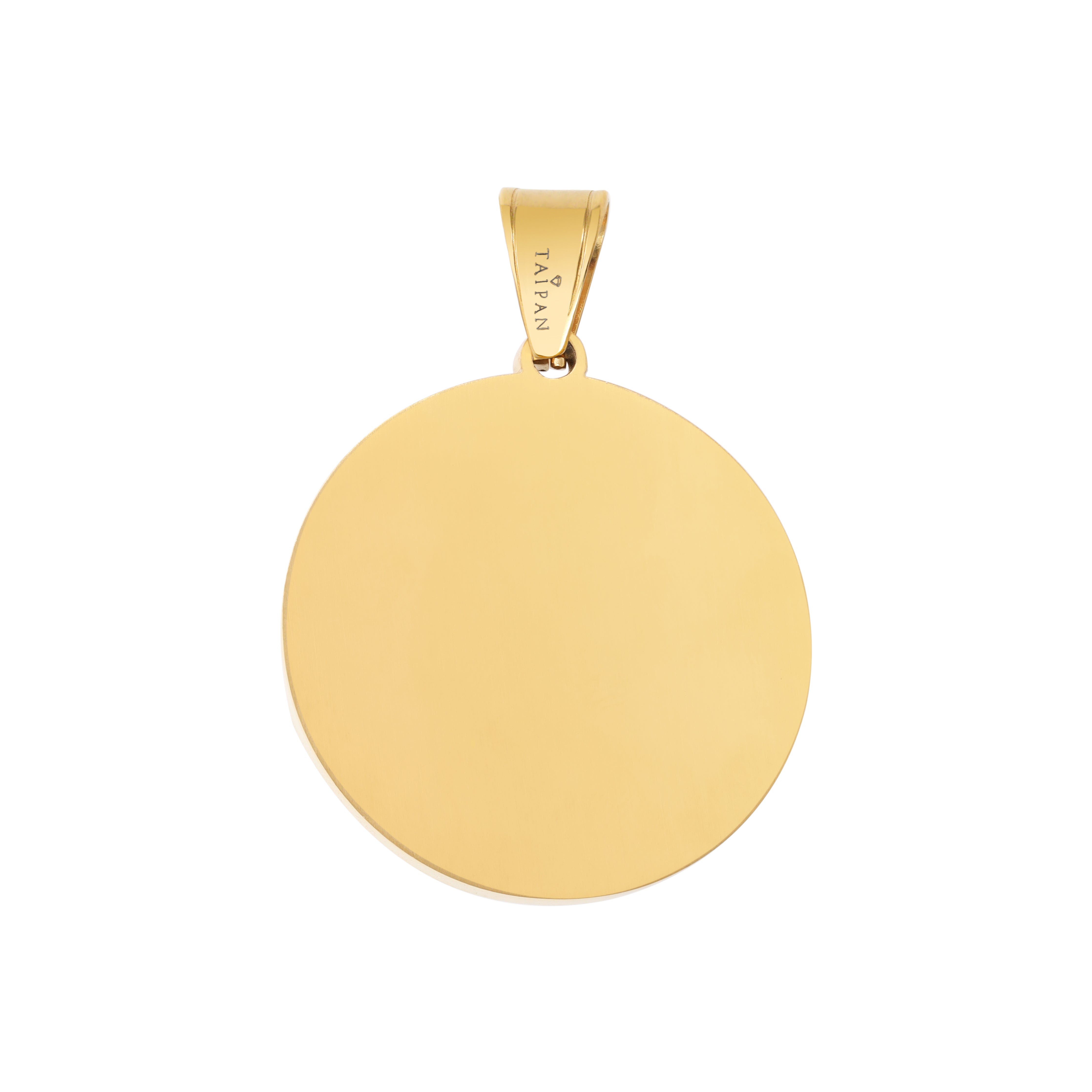 Iced Out Stil Löwe Anhänger aus Edelstahl 18K Vergoldet - Taipan Schmuck