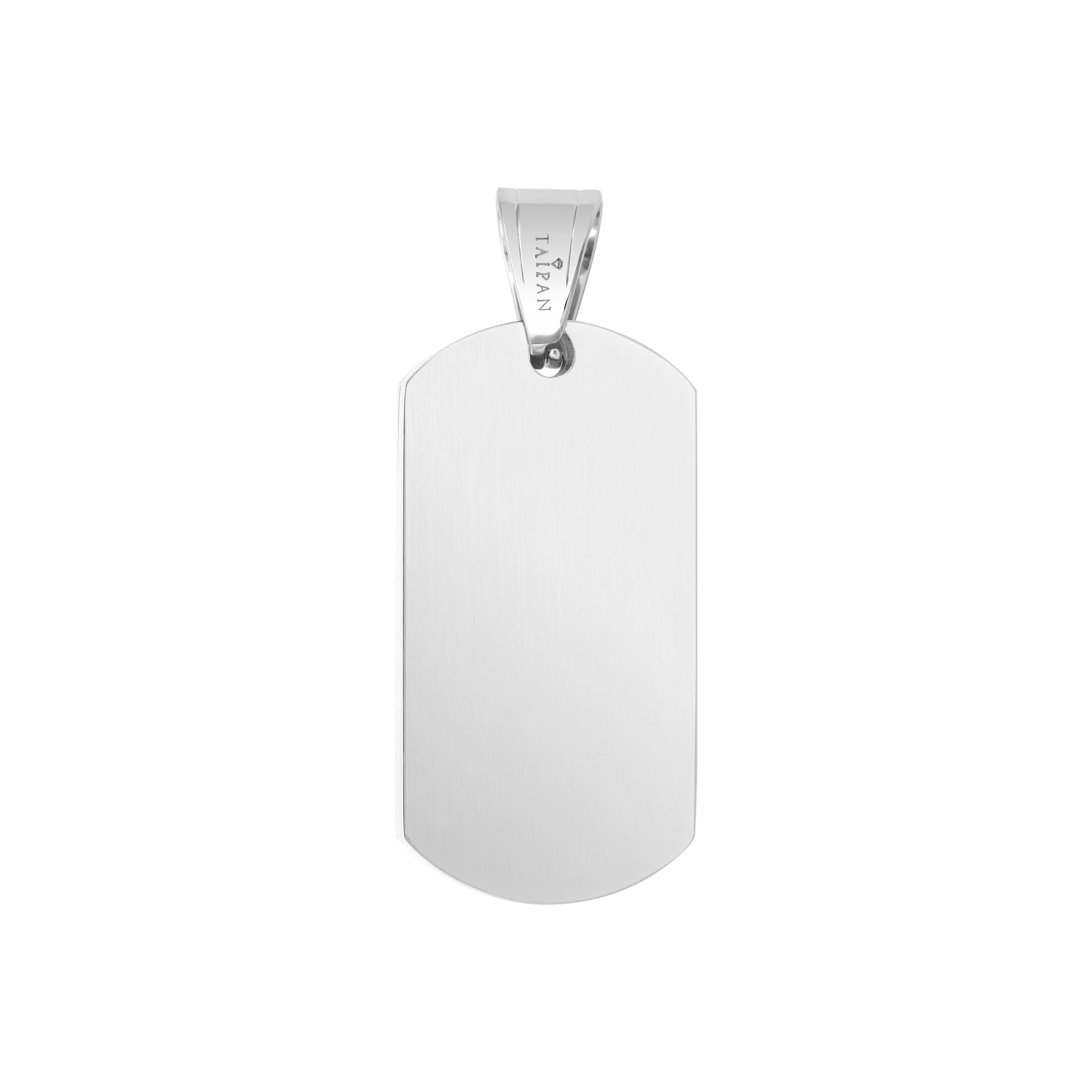 Dog Tag Löwe Anhänger aus Edelstahl - Taipan Schmuck
