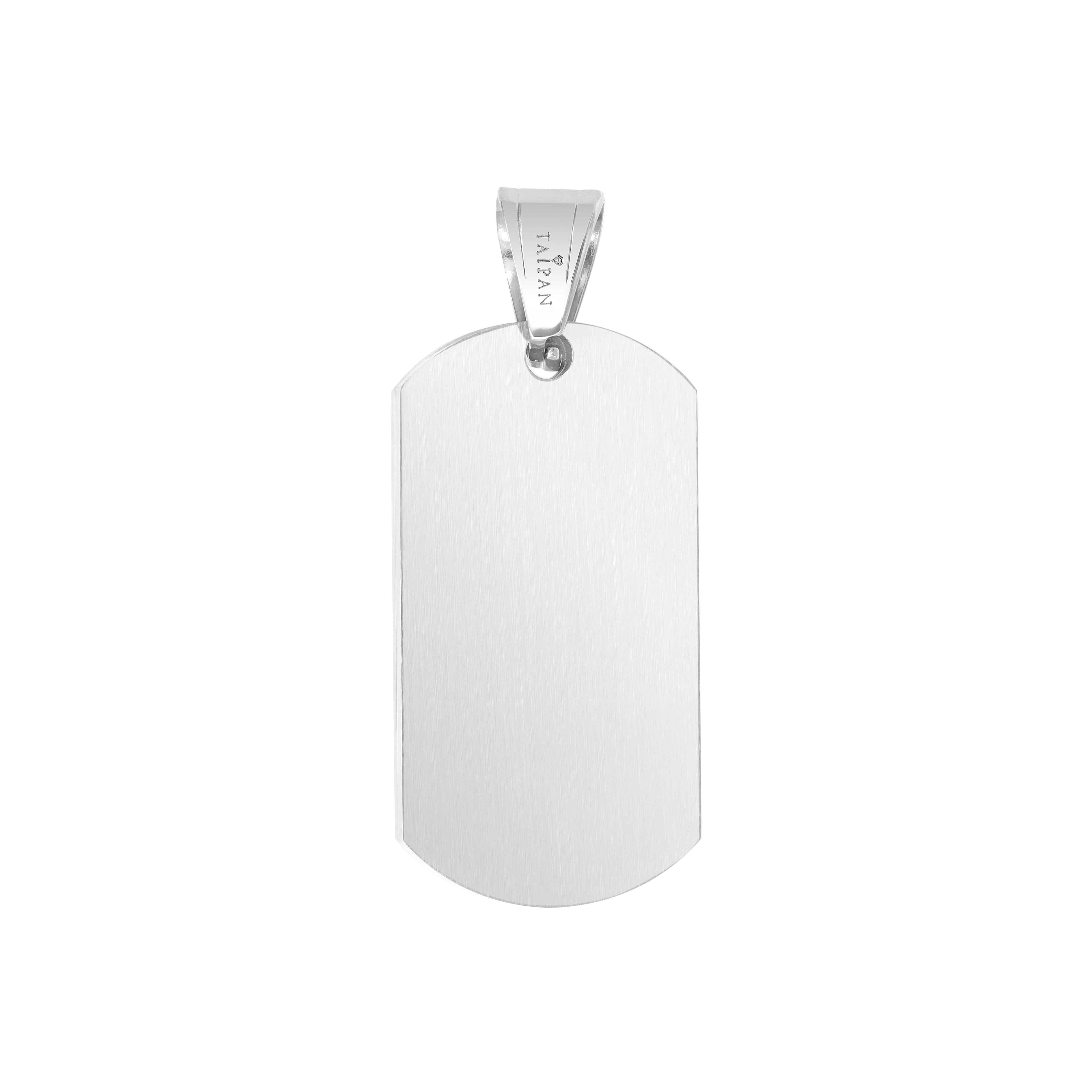 Dog Tag Löwe Anhänger aus Edelstahl - Taipan Schmuck