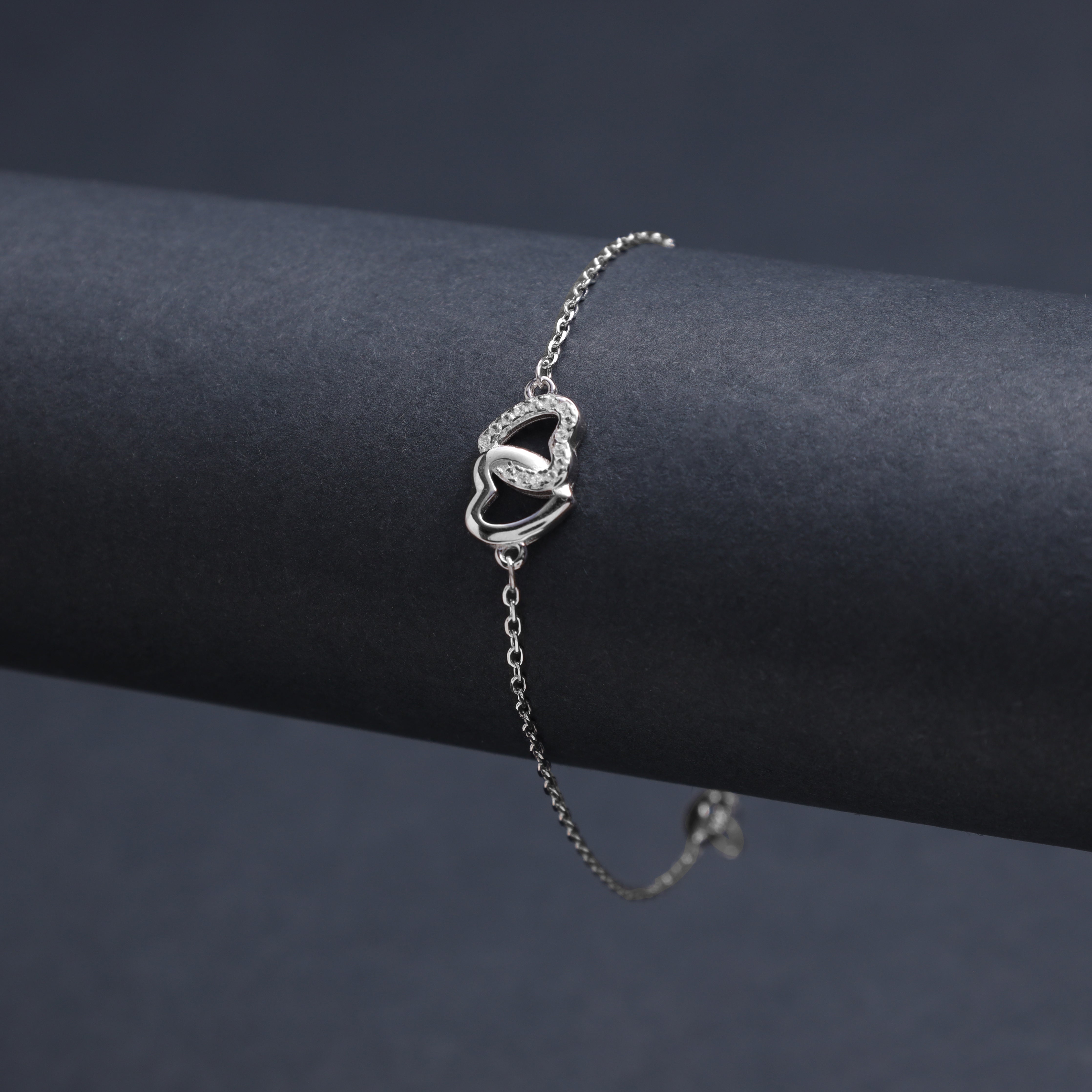 Damen Ankerkette Armband mit Herz - 925 Silber - Taipan Schmuck