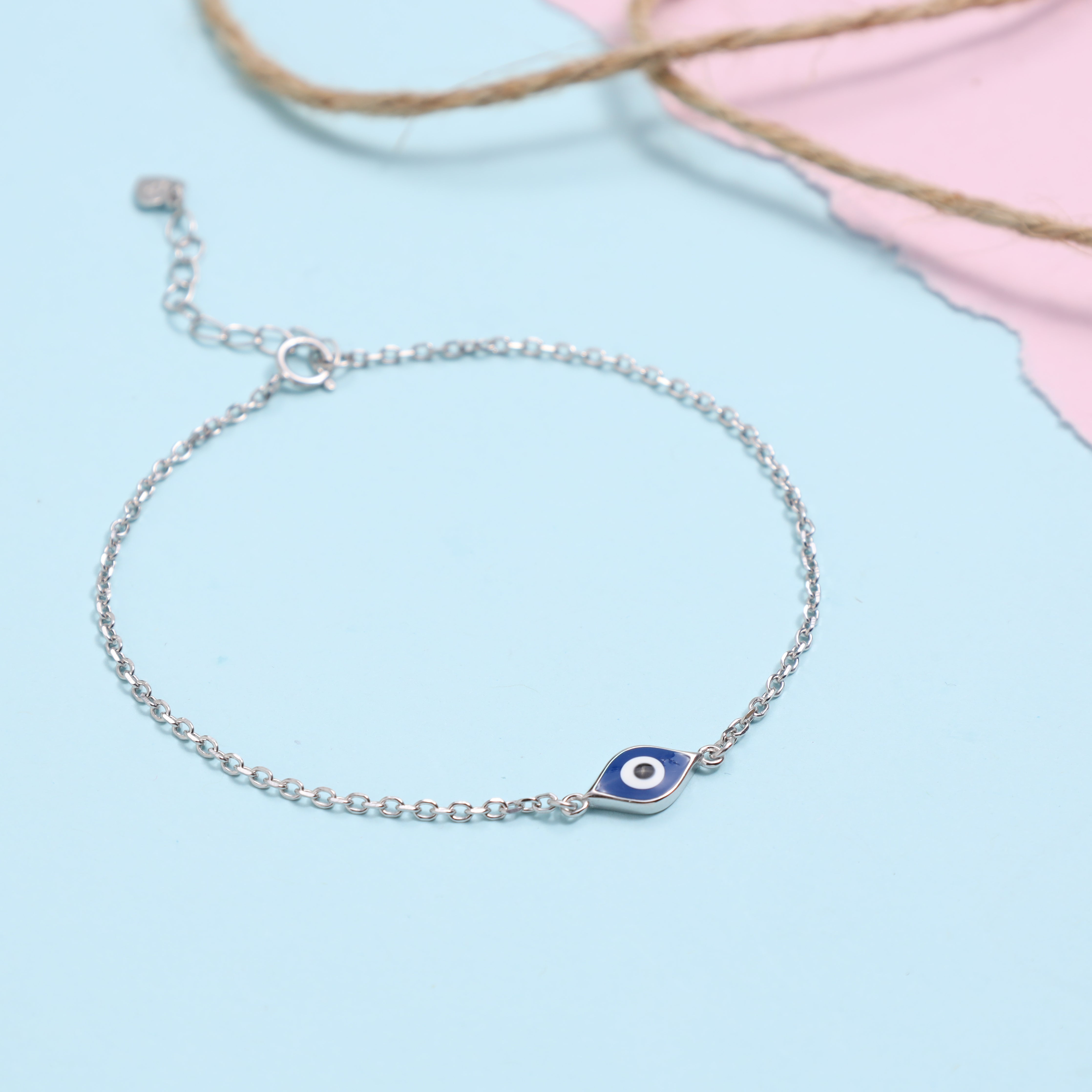 Damen Armband mit Nazar Evil Eye aus 925 Silber - Taipan Schmuck