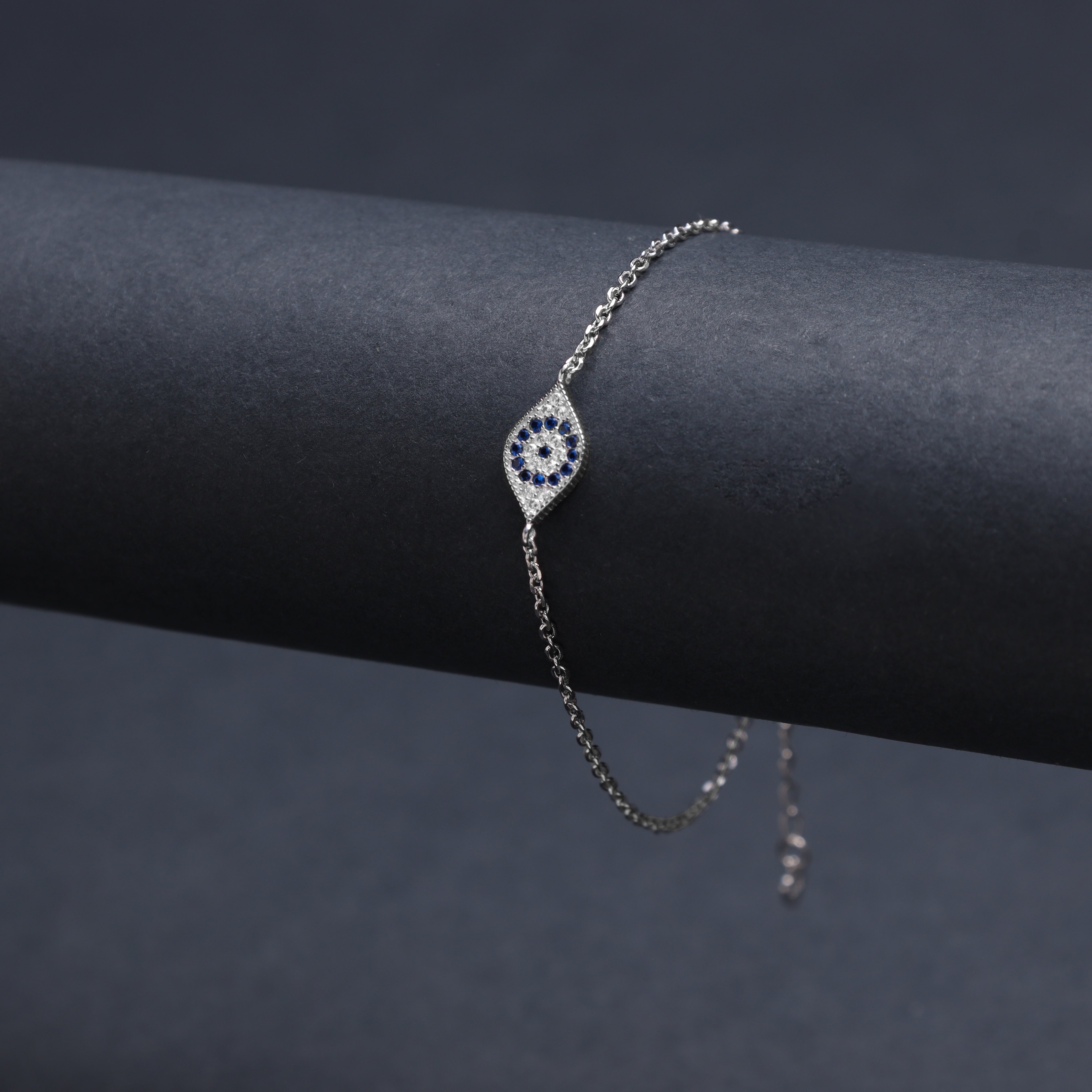 Damen Armband mit Nazar Evil Eye aus 925 Silber
