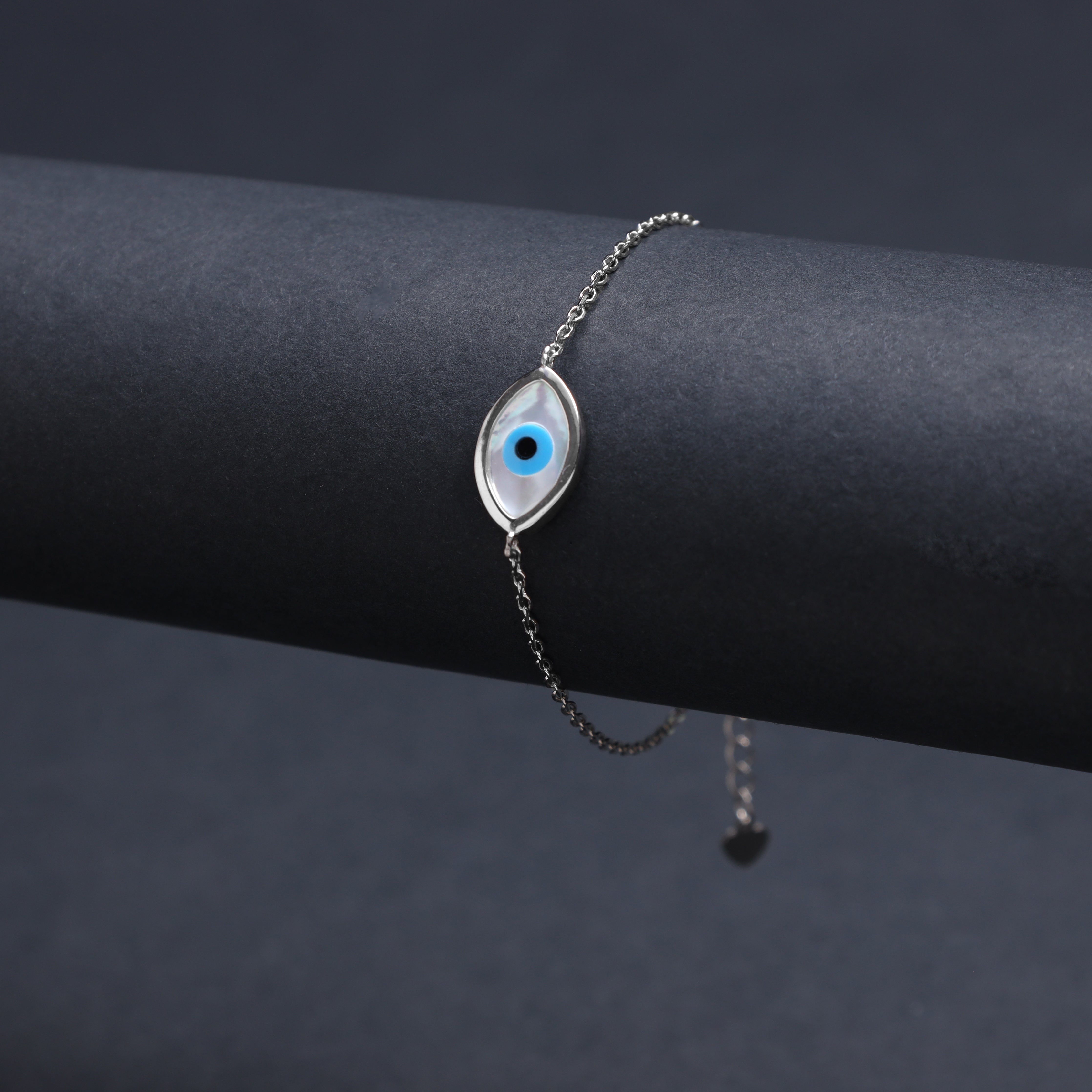 Damen Armband mit Nazar Evil Eye aus 925 Silber