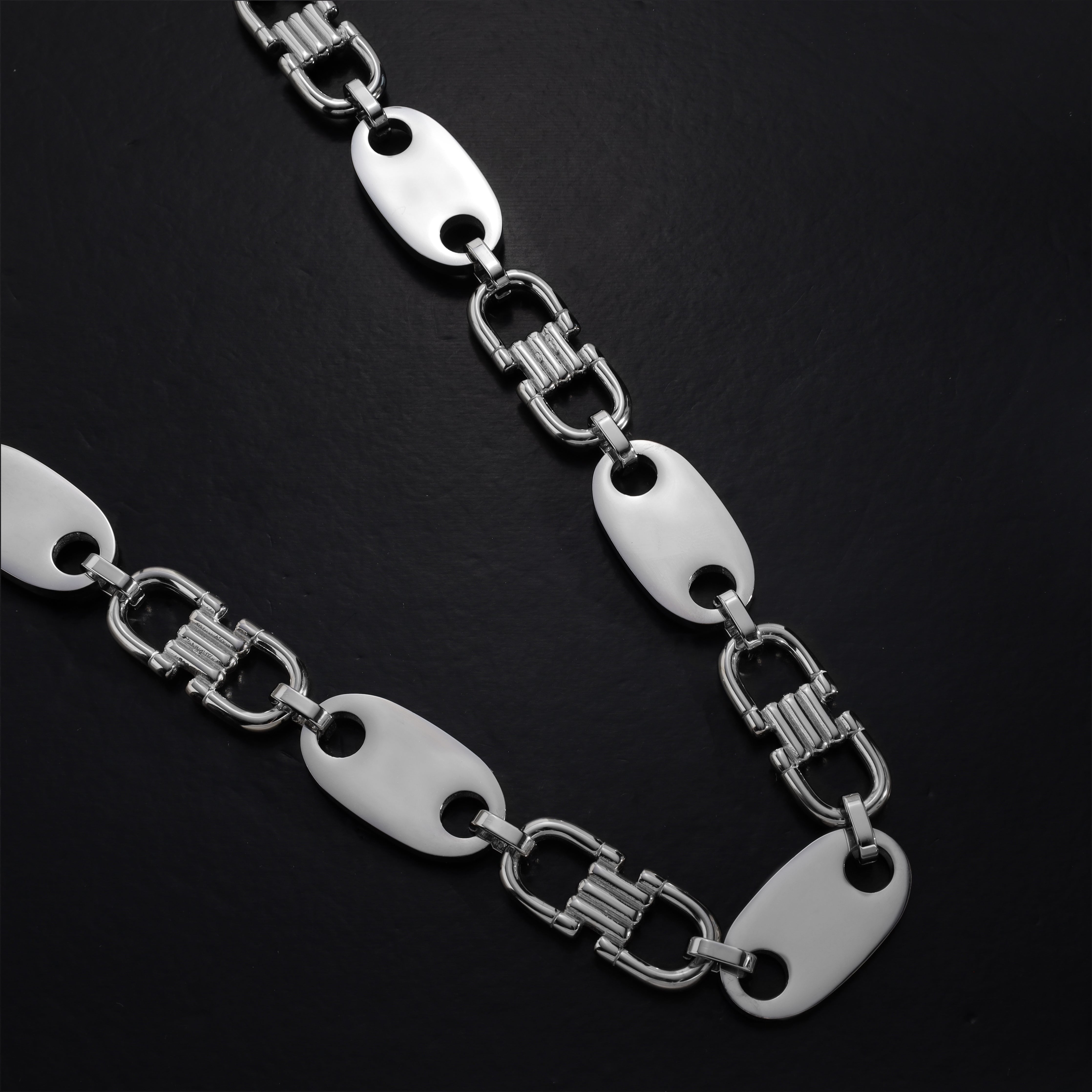 HYPER Plattenkette 20mm breit aus Edelstahl - Taipan Schmuck