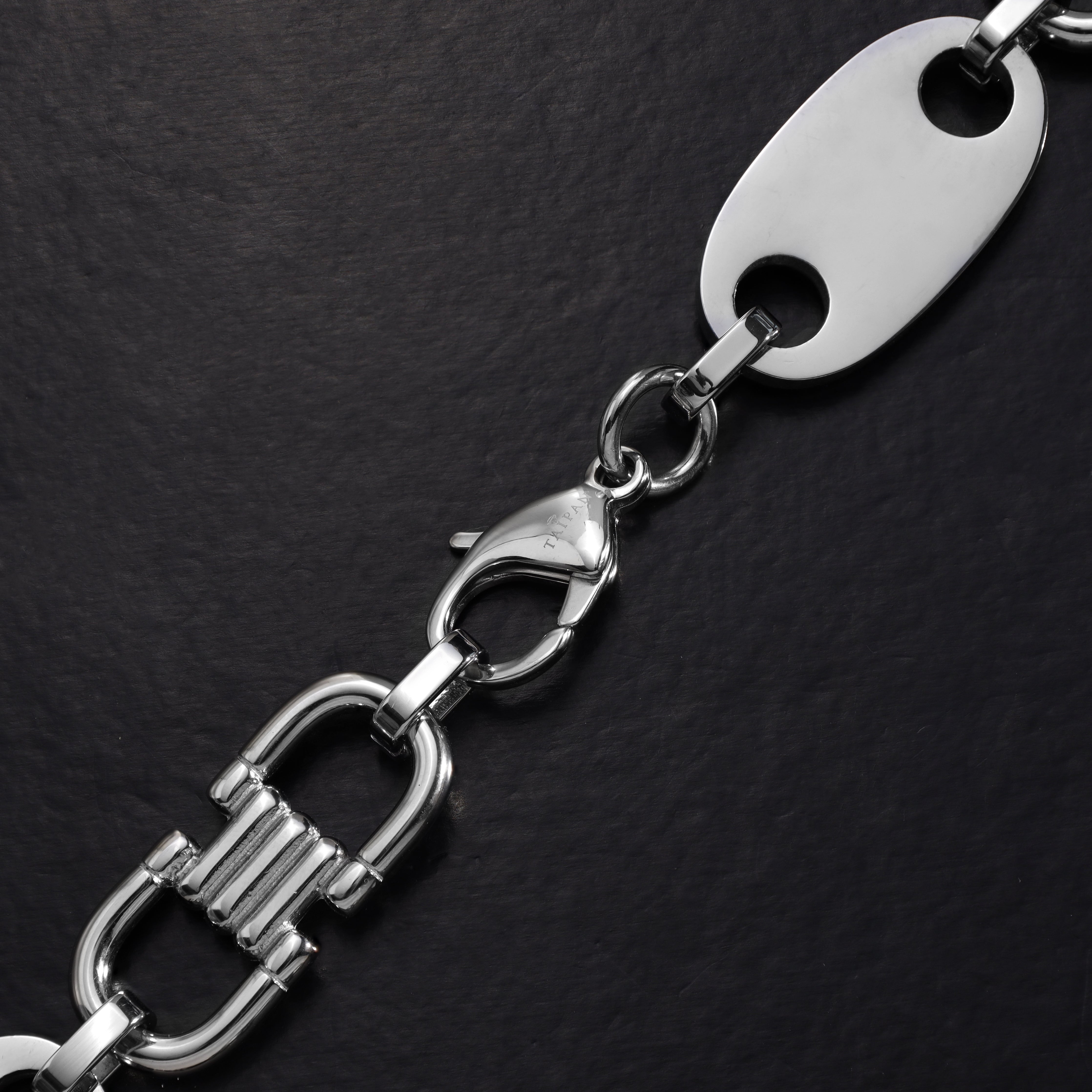 HYPER Plattenkette 20mm breit aus Edelstahl - Taipan Schmuck
